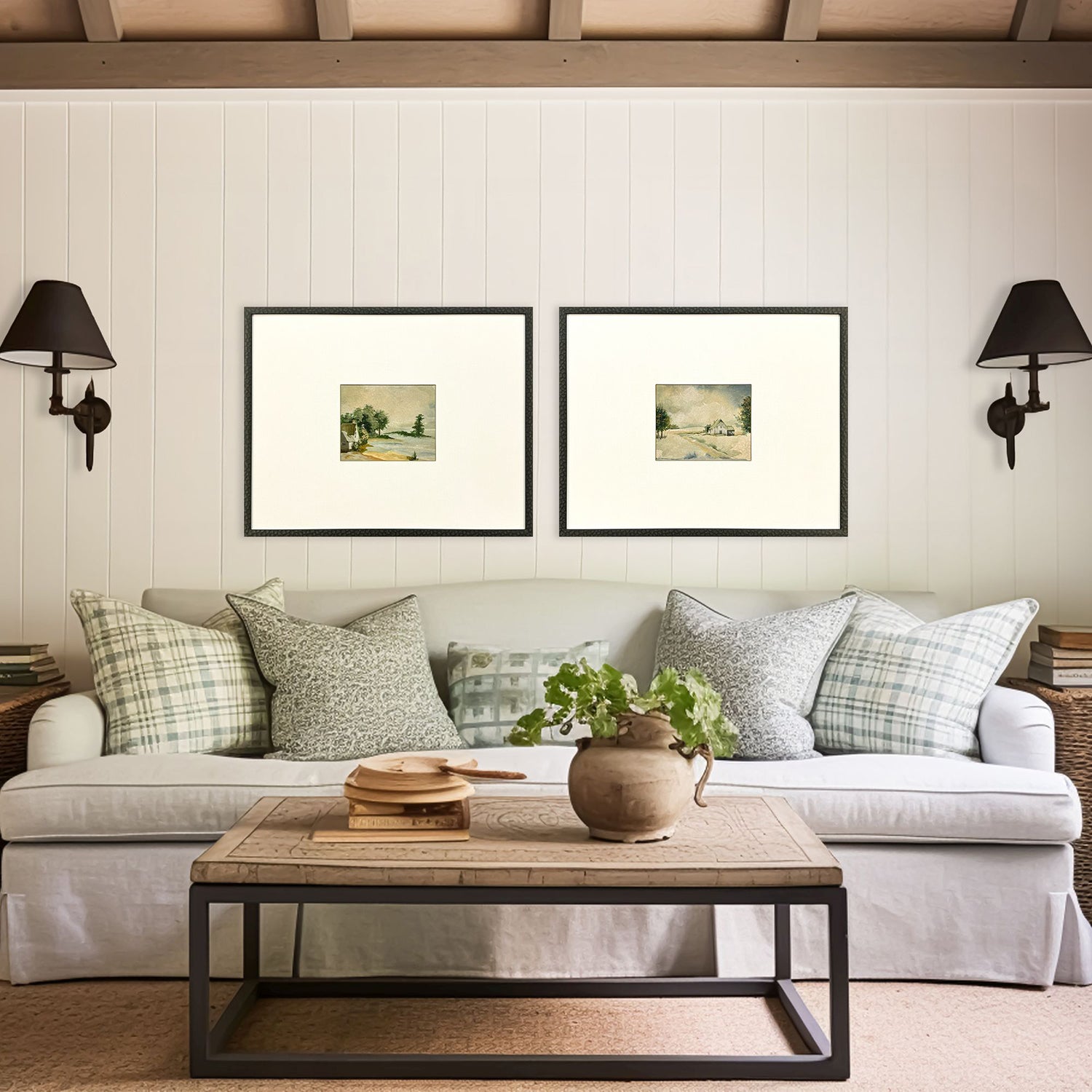 Jardine In the Meadows I Framed Artwork Set of 2