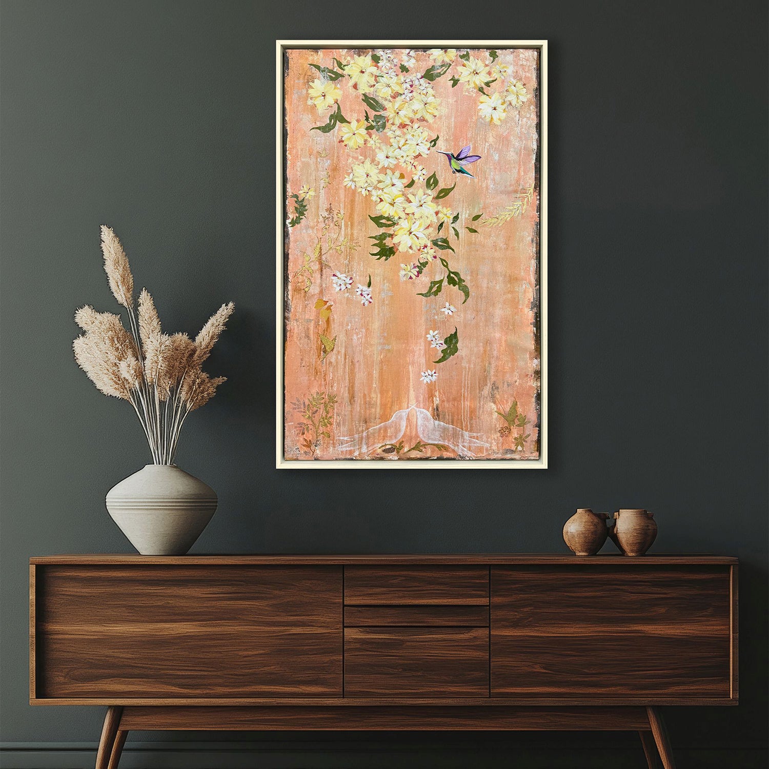 Jardine Love Birds I Canvas Art