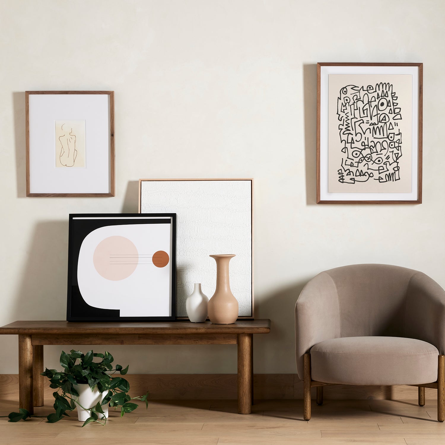 Four Hands Riptide Framed Artwork