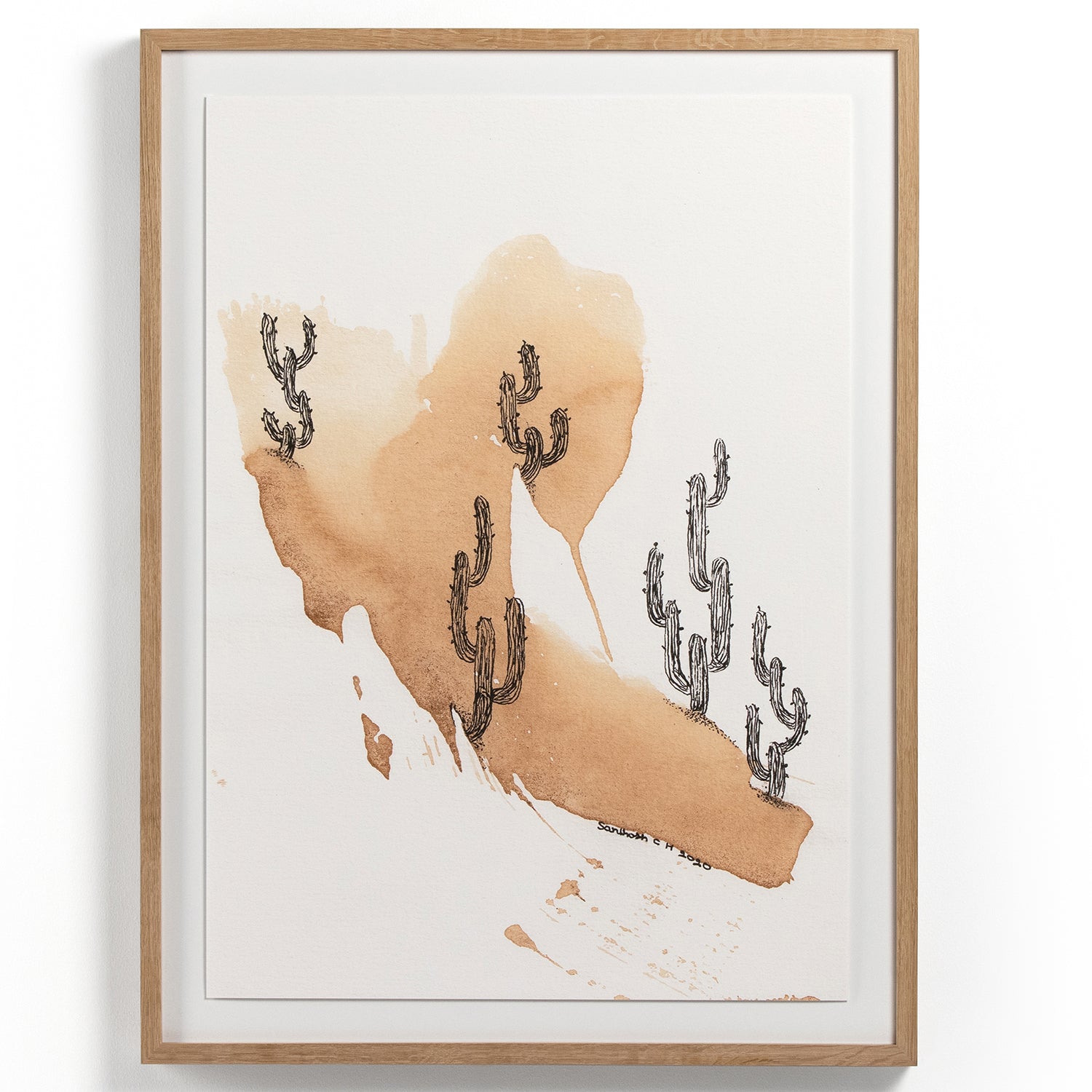 Four Hands Into the Desert Framed Artwork