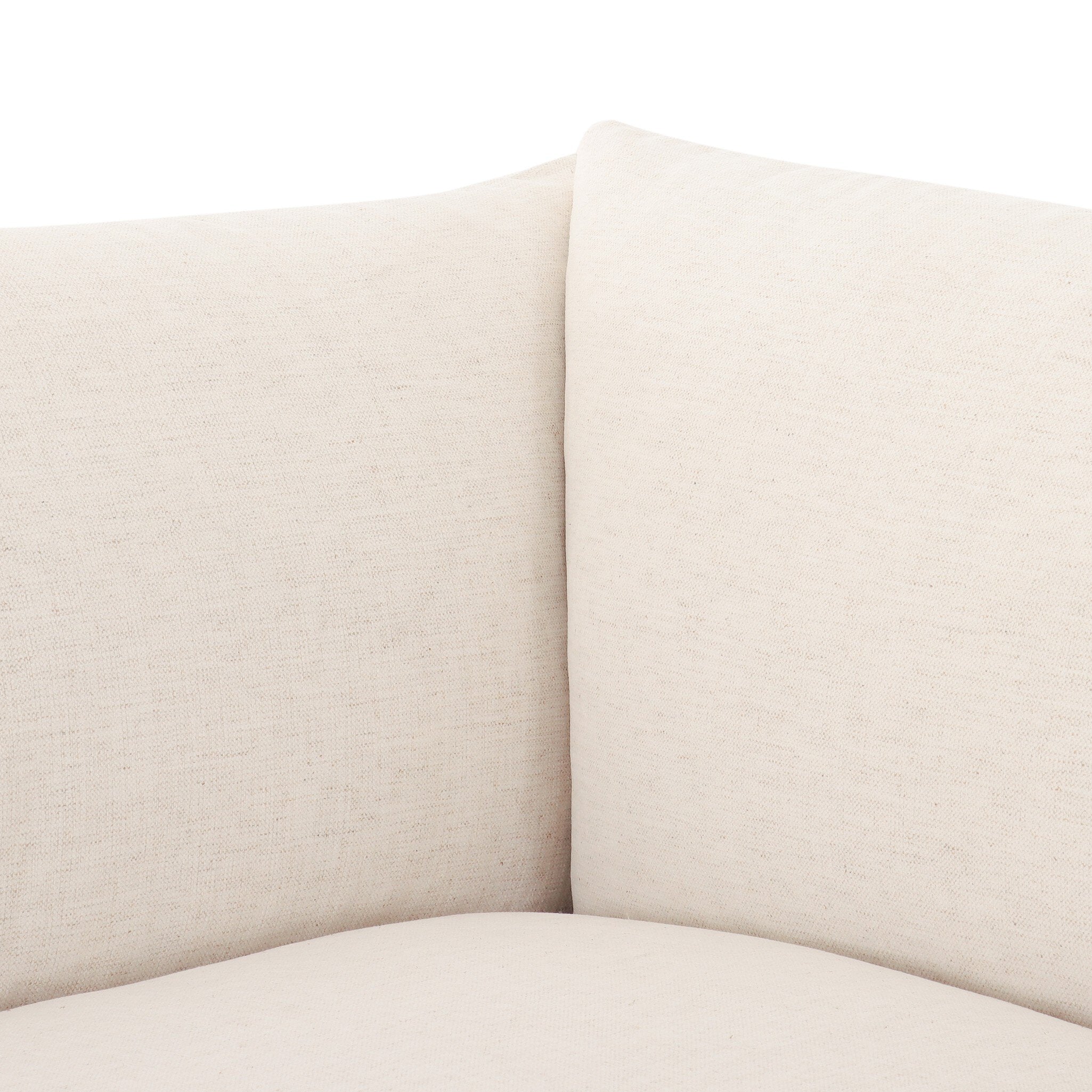 Four Hands Habitat Crypton Nomad Snow 3 Piece Sectional Sofa close-up detail