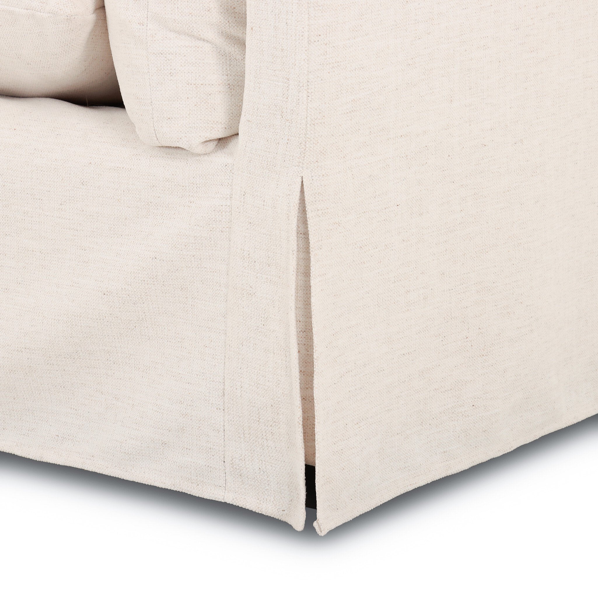 Four Hands Habitat Crypton Nomad Snow 3 Piece Sectional Sofa — material and finish detail