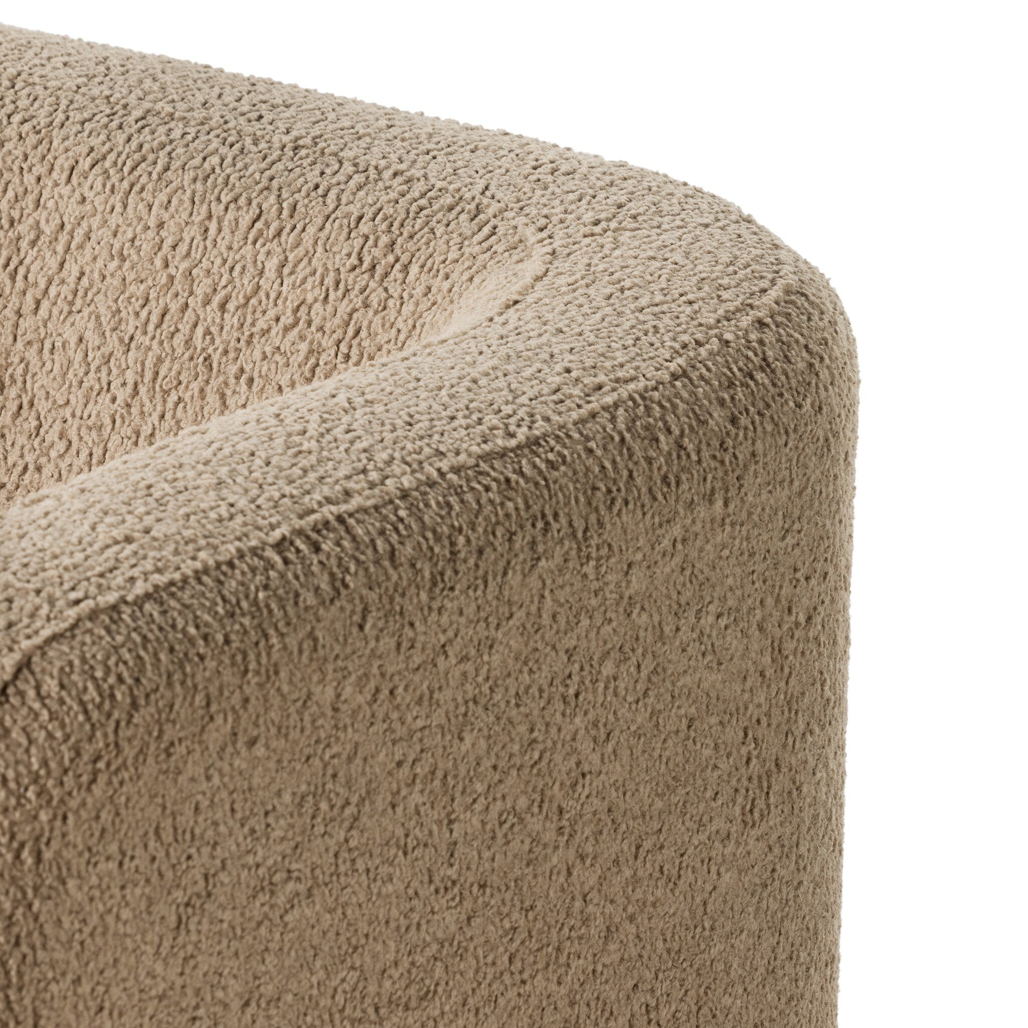 Four Hands Gidget Sheepskin Camel Sofa — texture detail