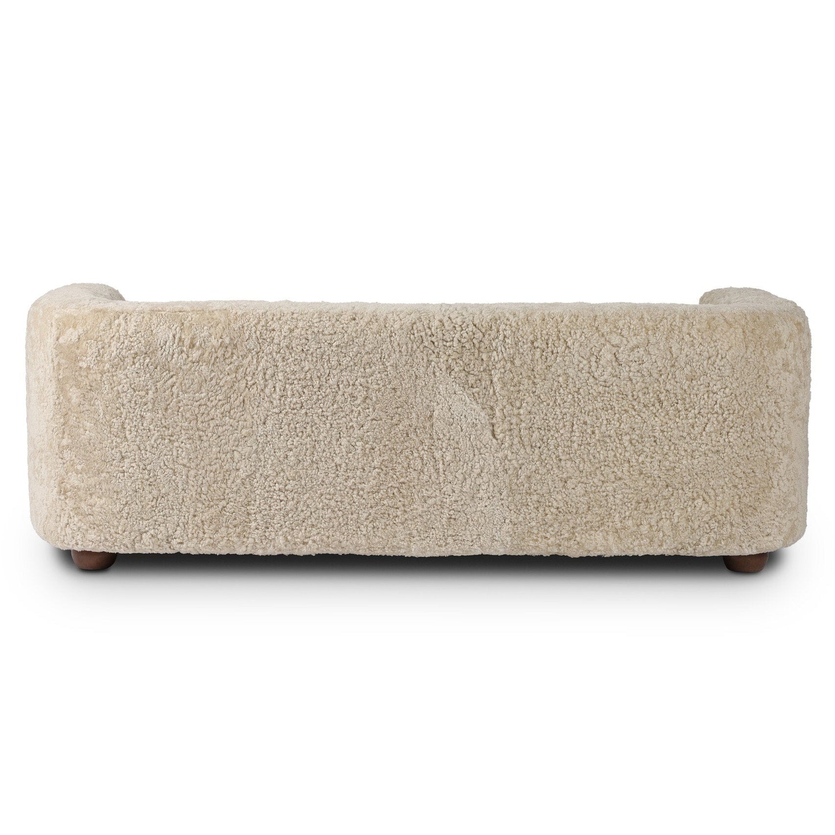 Four Hands Gidget Beige Shearling Sofa — back view