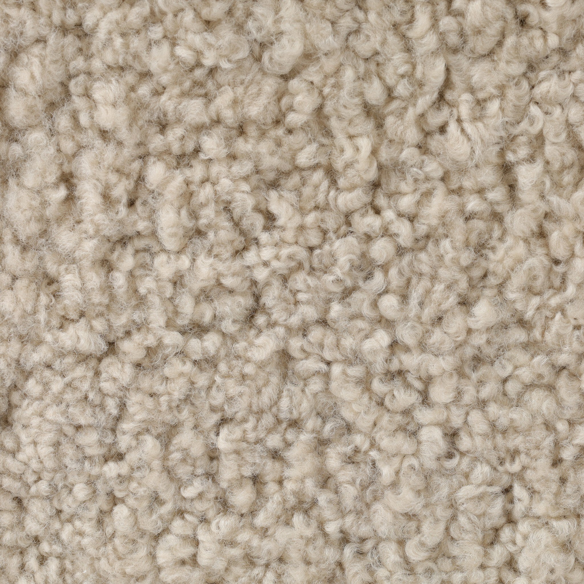 Four Hands Gidget Beige Shearling Sofa — material and finish detail