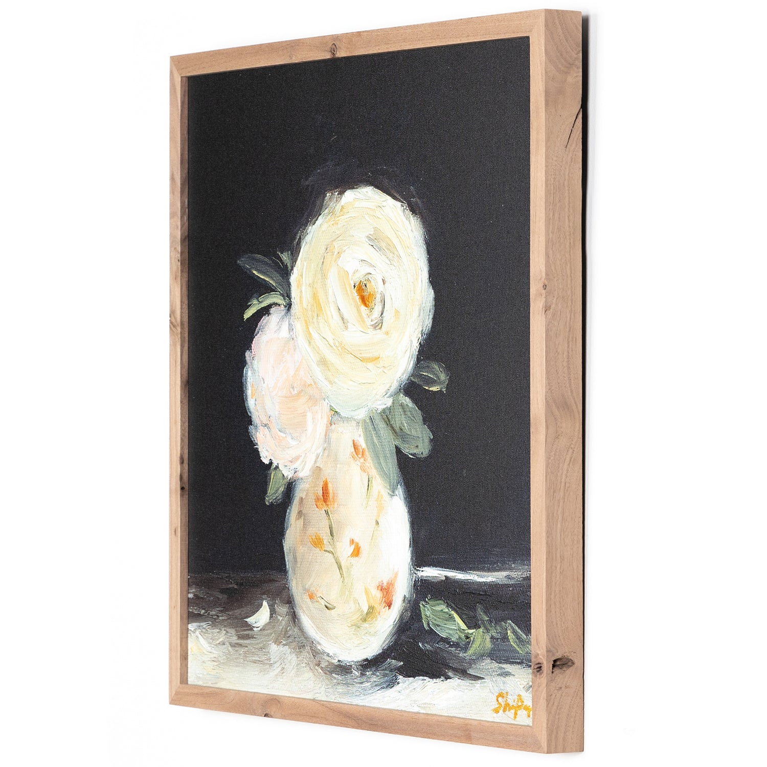 Four Hands Flowers in Vase Framed Artwork