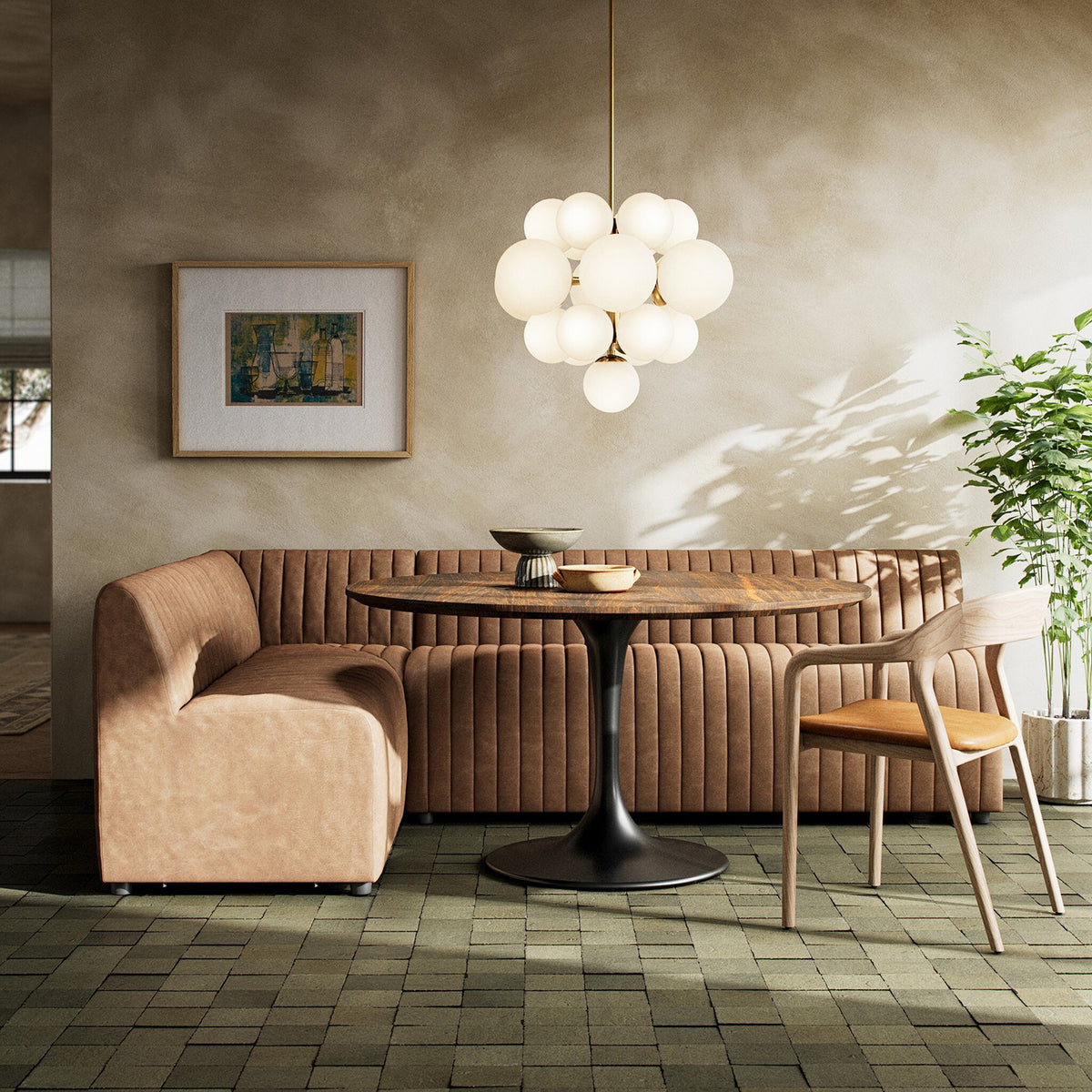 Four Hands Augustine Build Your Own Leather Dining Banquette