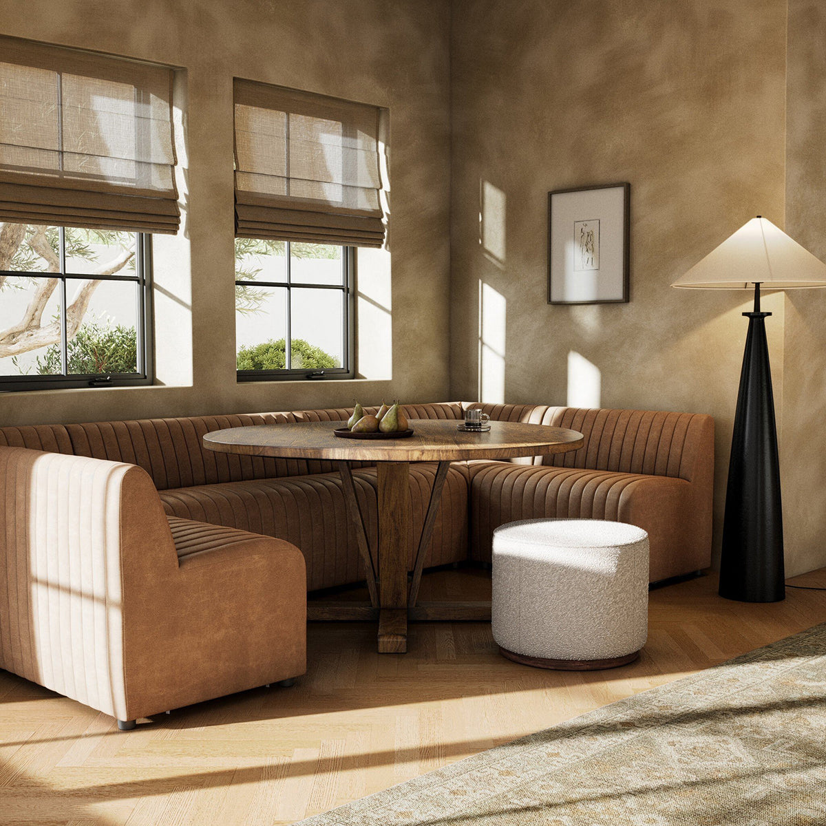 Four Hands Augustine Build Your Own Leather Dining Banquette
