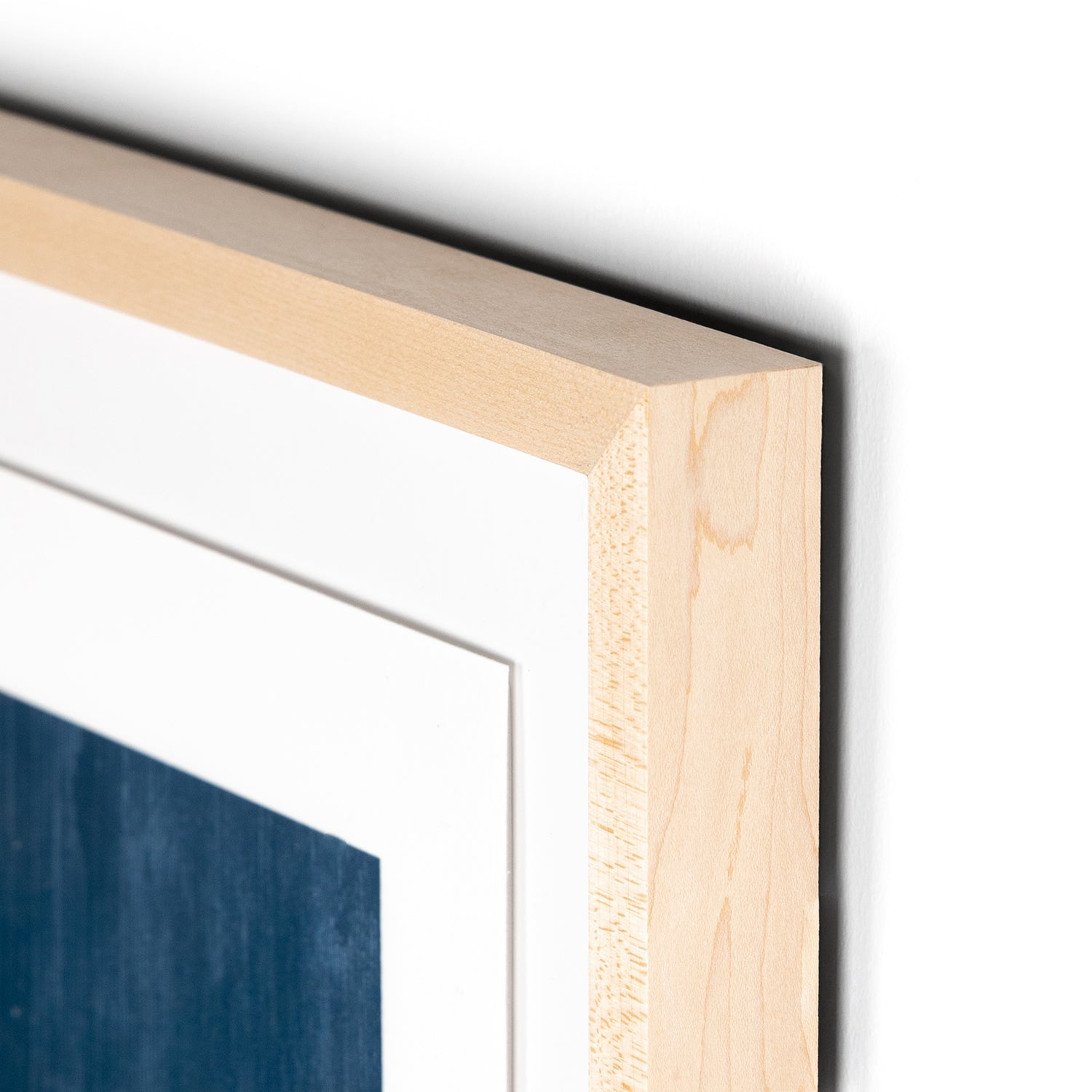 Four Hands Negative II in Blue Framed Artwork