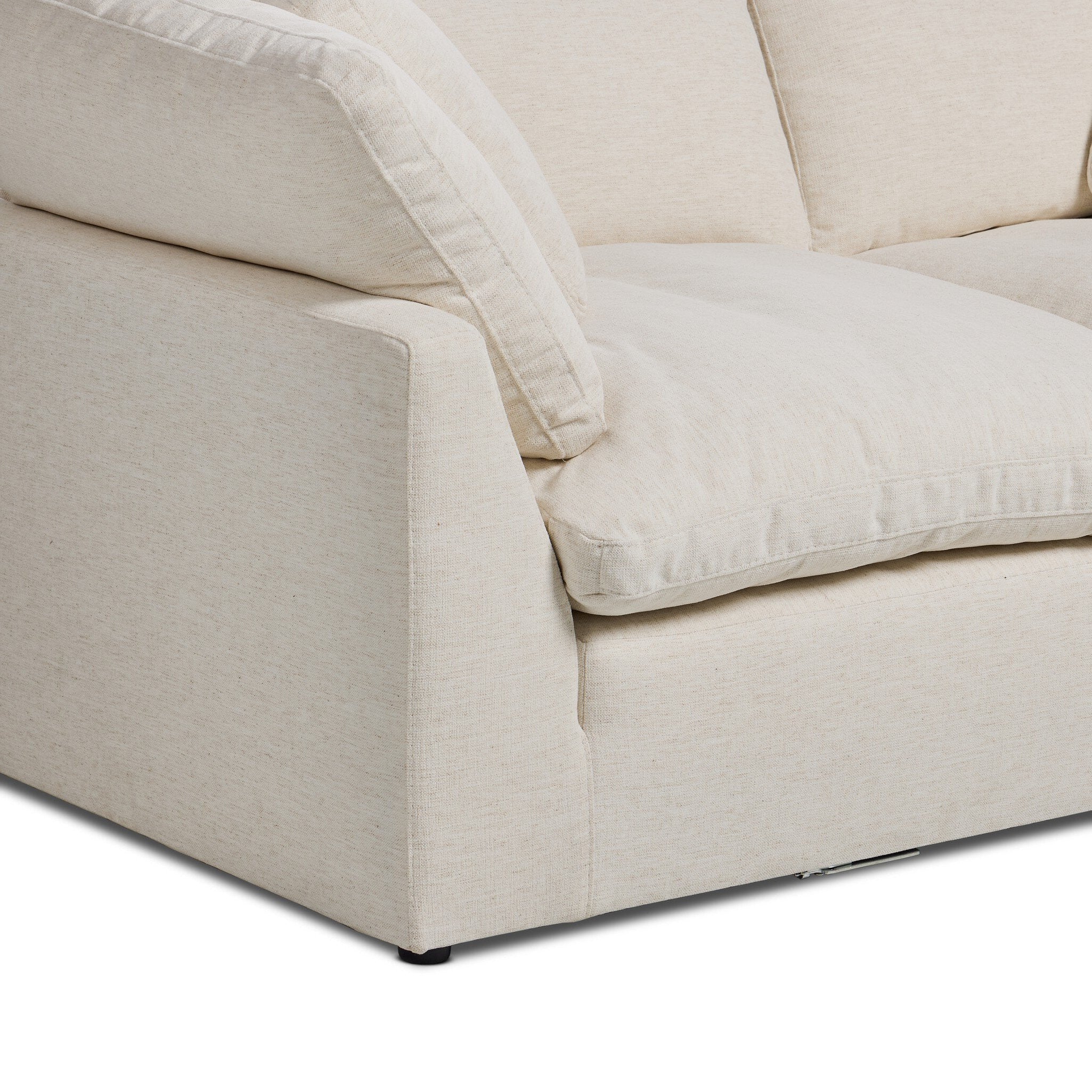Four Hands Stevie Crypton Nomad Snow 2 Piece Sectional Sofa — close-up of the surface