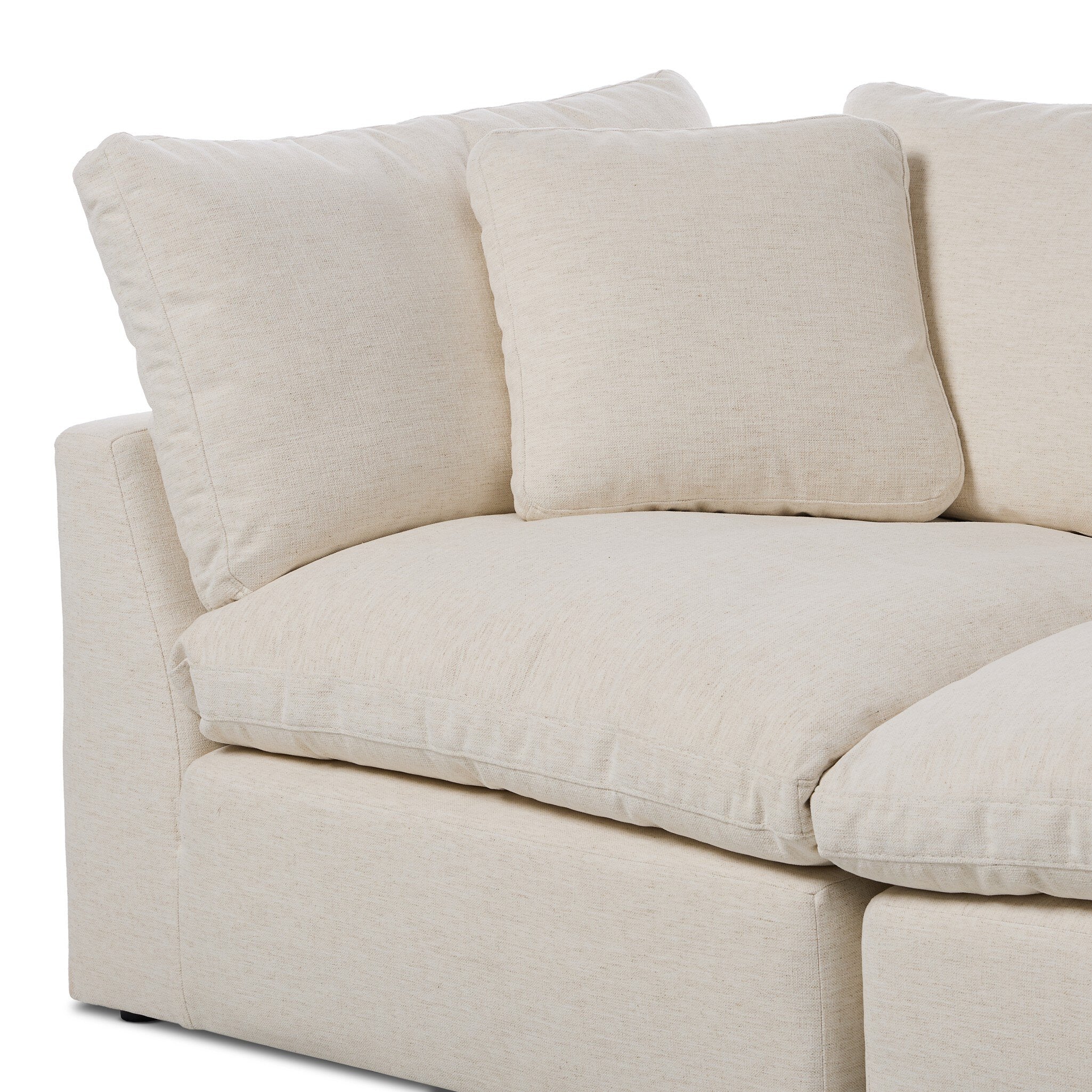Four Hands Stevie Crypton Nomad Snow 2 Piece Sectional Sofa — construction detail