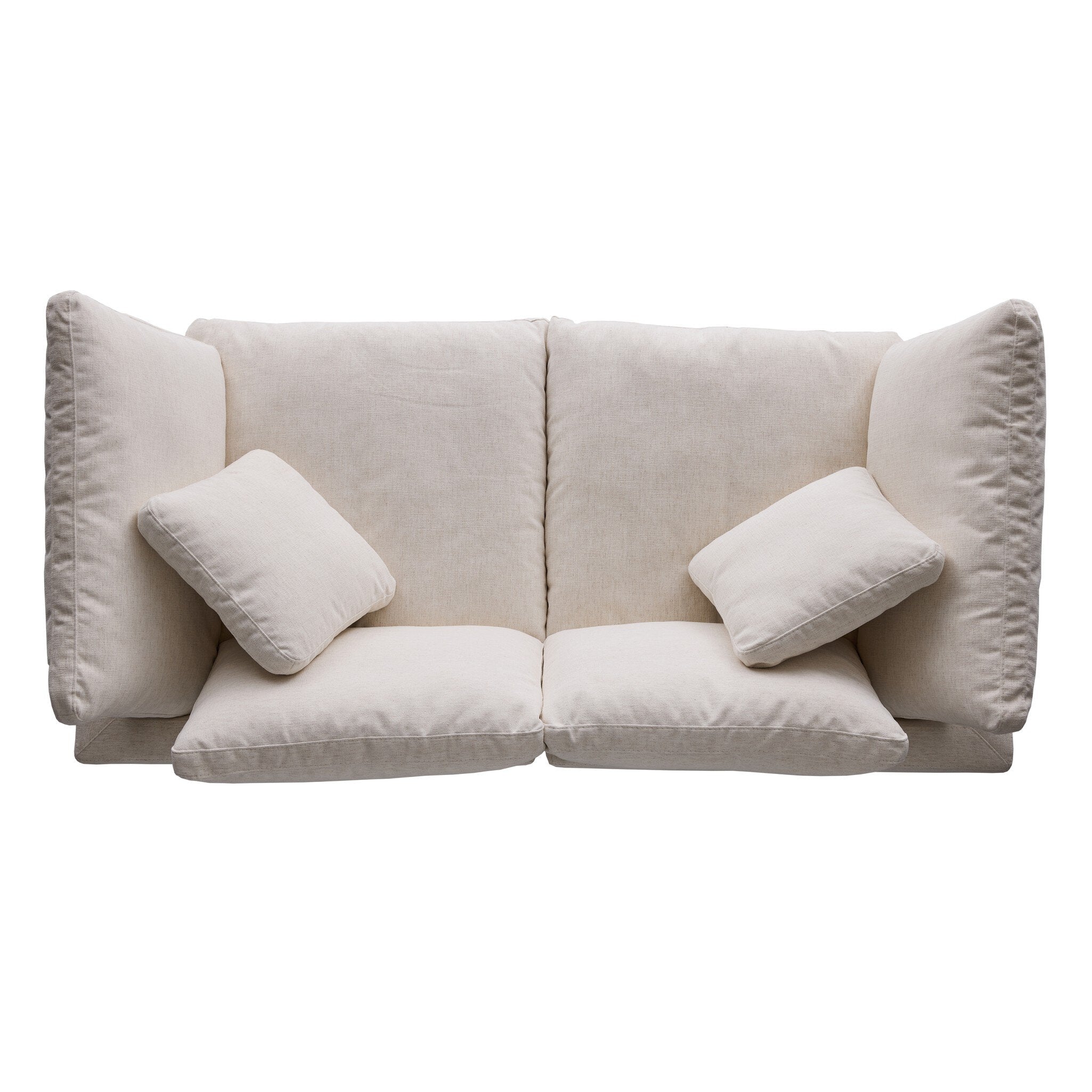 Four Hands Stevie Crypton Nomad Snow 2 Piece Sectional Sofa — top-down view