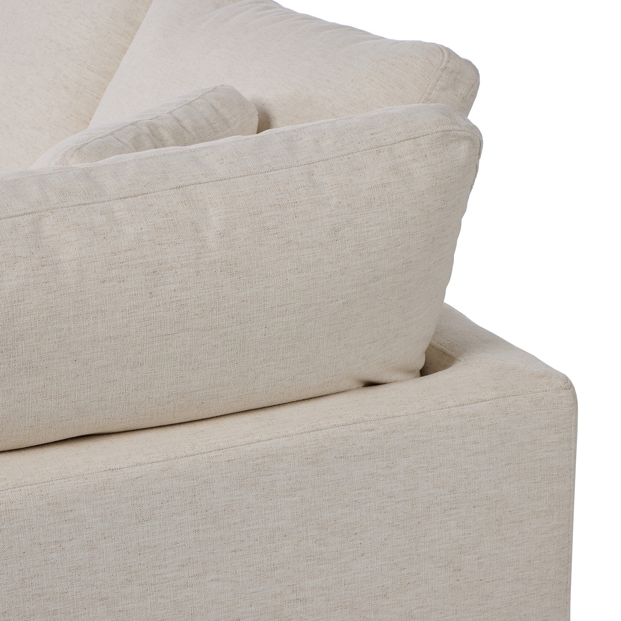 Four Hands Stevie Crypton Nomad Snow 5 Piece Sectional Sofa — construction detail