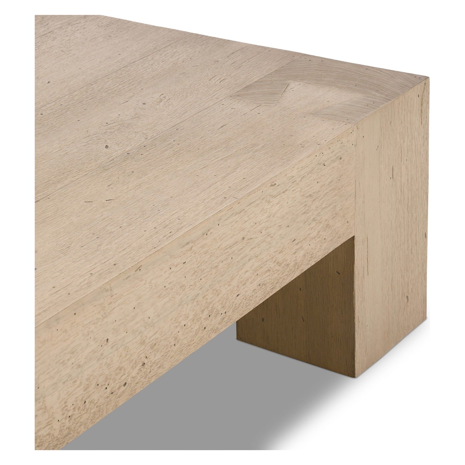 Four Hands Abaso Whitewash Rustic Coffee Table