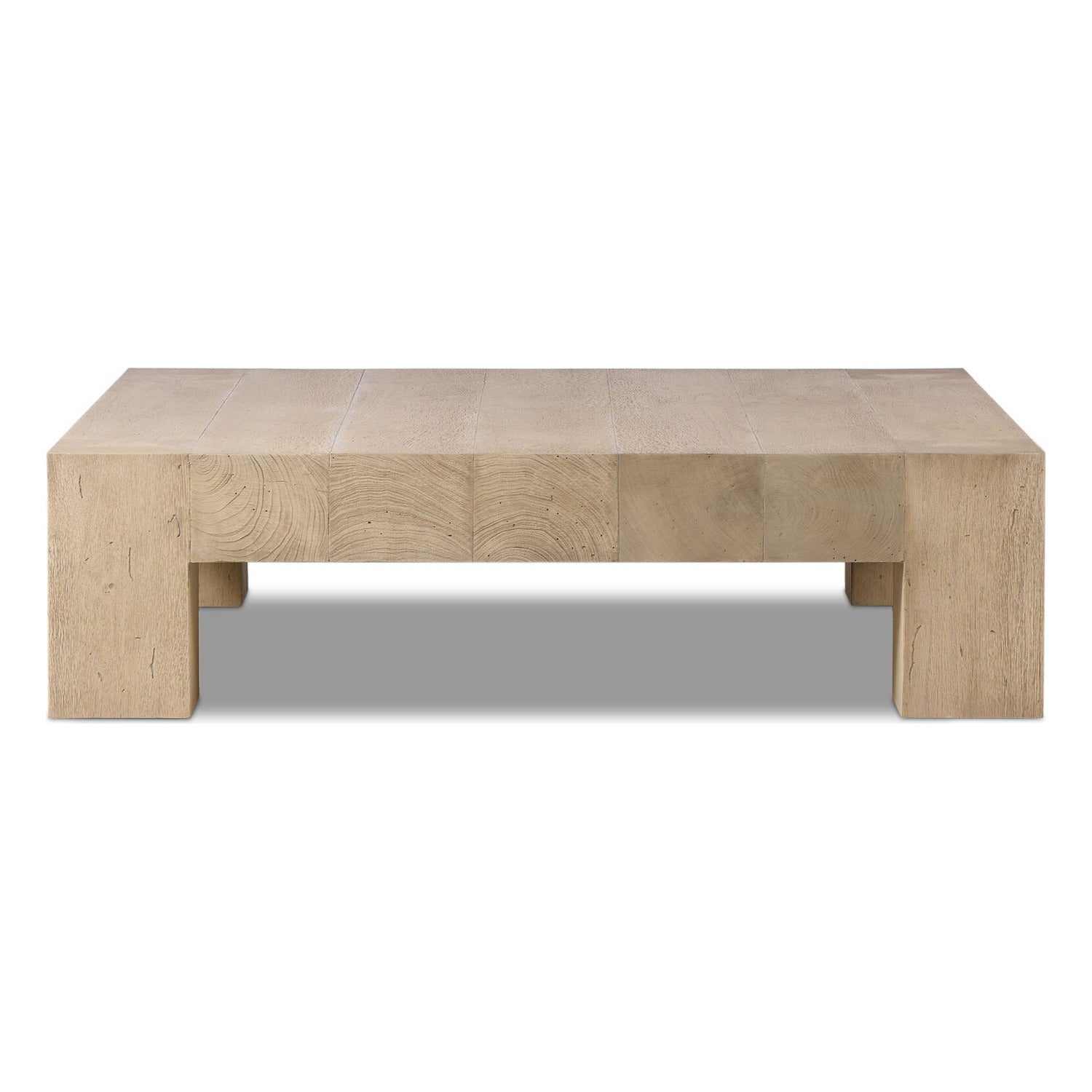 Four Hands Abaso Whitewash Rustic Coffee Table