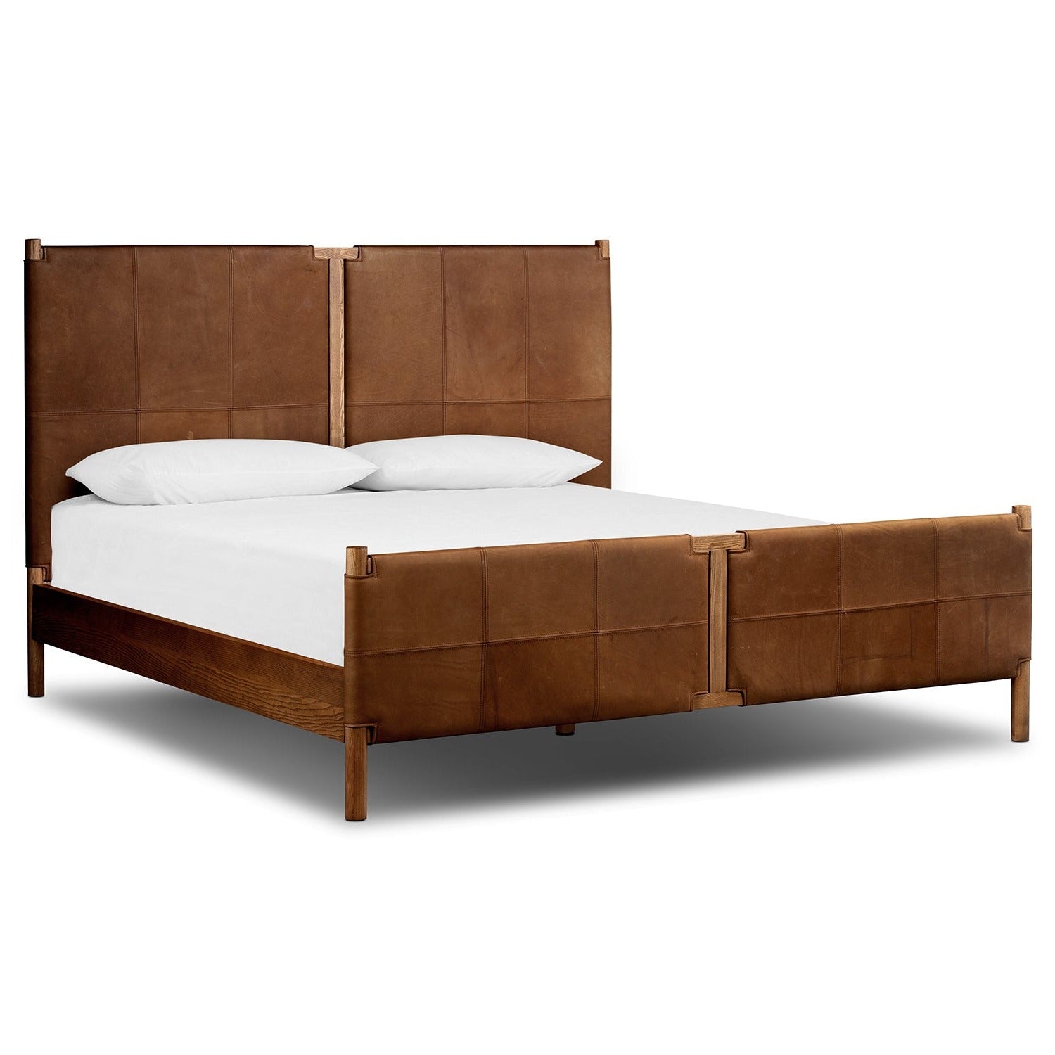 Four Hands Salado Leather Bed