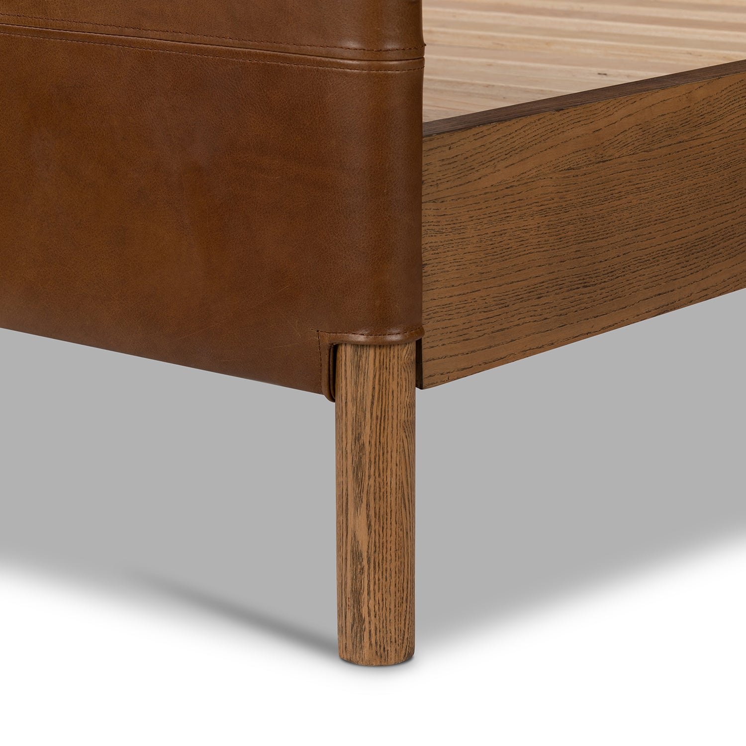 Four Hands Salado Leather Bed