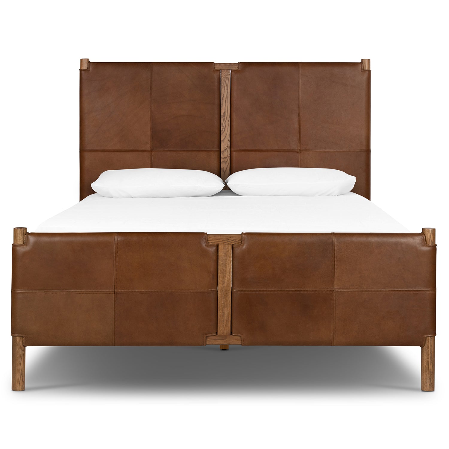Four Hands Salado Leather Bed