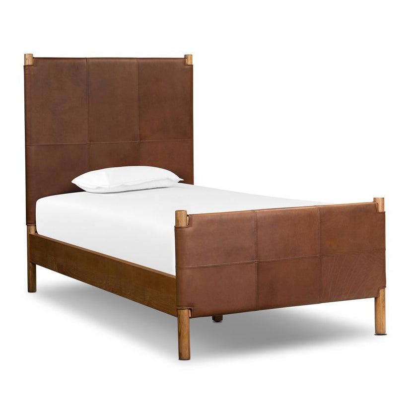 Four Hands Salado Leather Bed