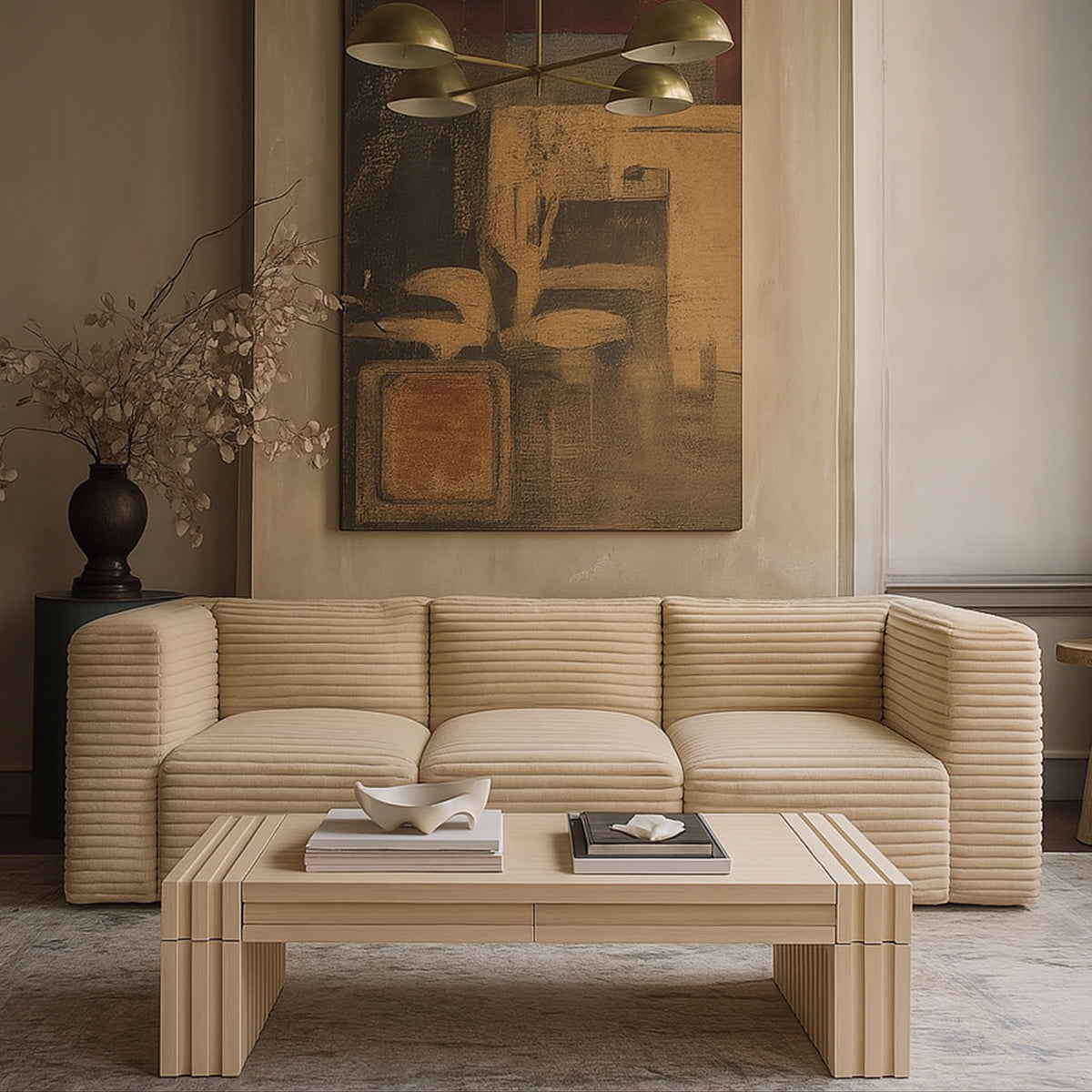 Stanton Natural Oak Veneer And Solid Wood Coffee Table