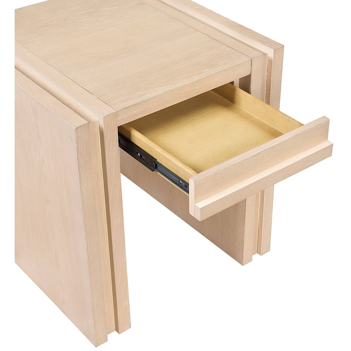 Stanton Natural Oak Veneer And Solid Wood End Table Set of 2