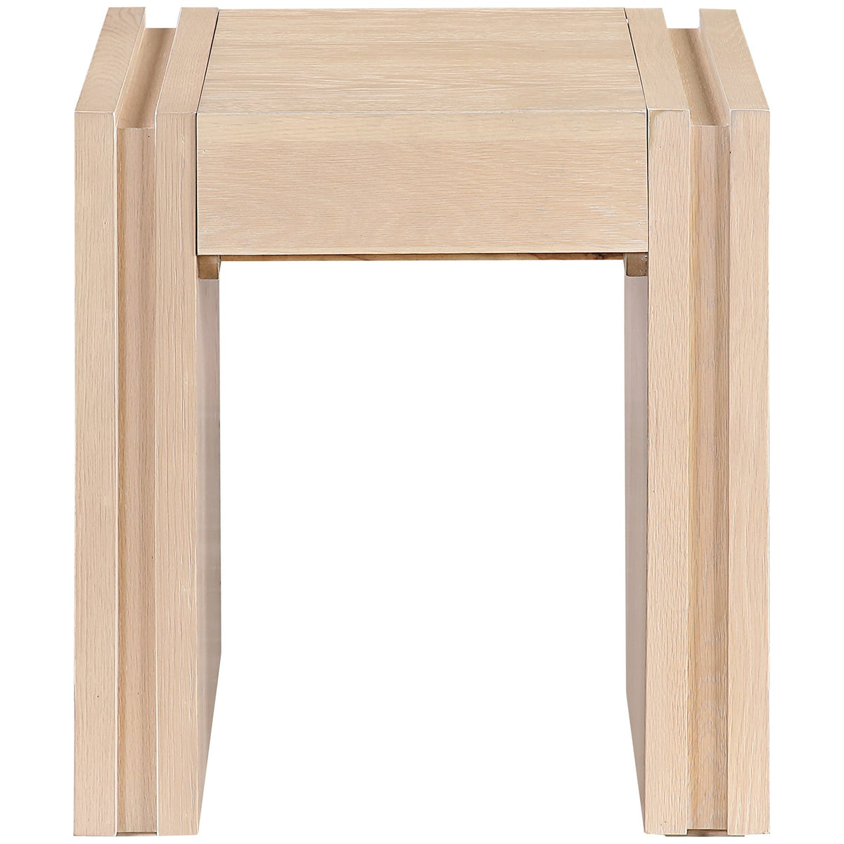 Stanton Natural Oak Veneer And Solid Wood End Table Set of 2