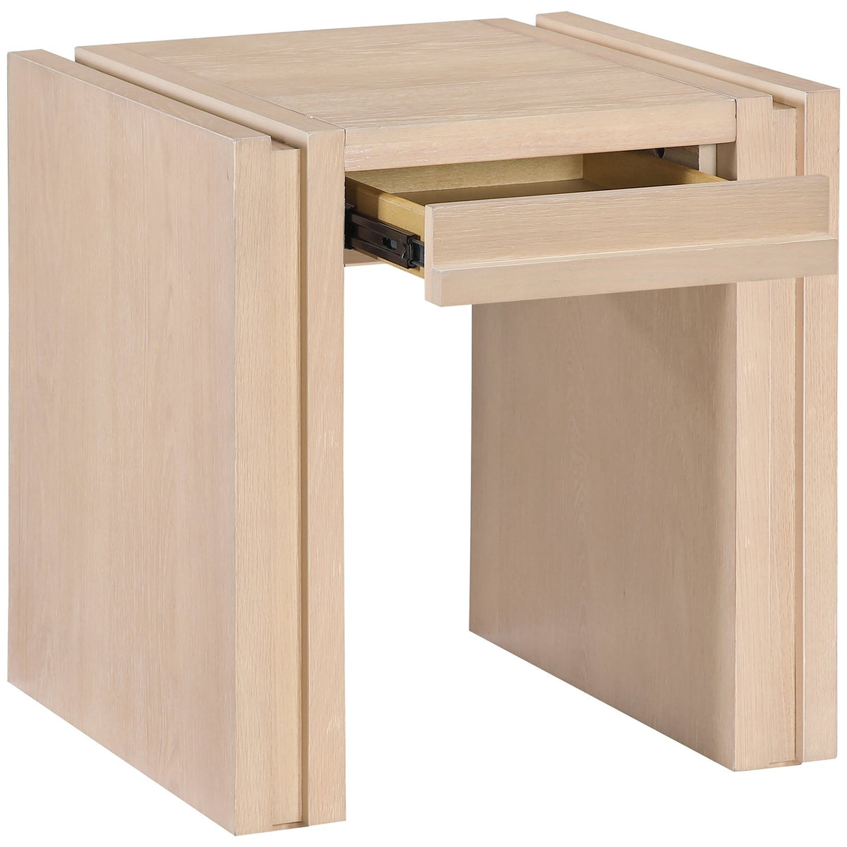 Stanton Natural Oak Veneer And Solid Wood End Table Set of 2