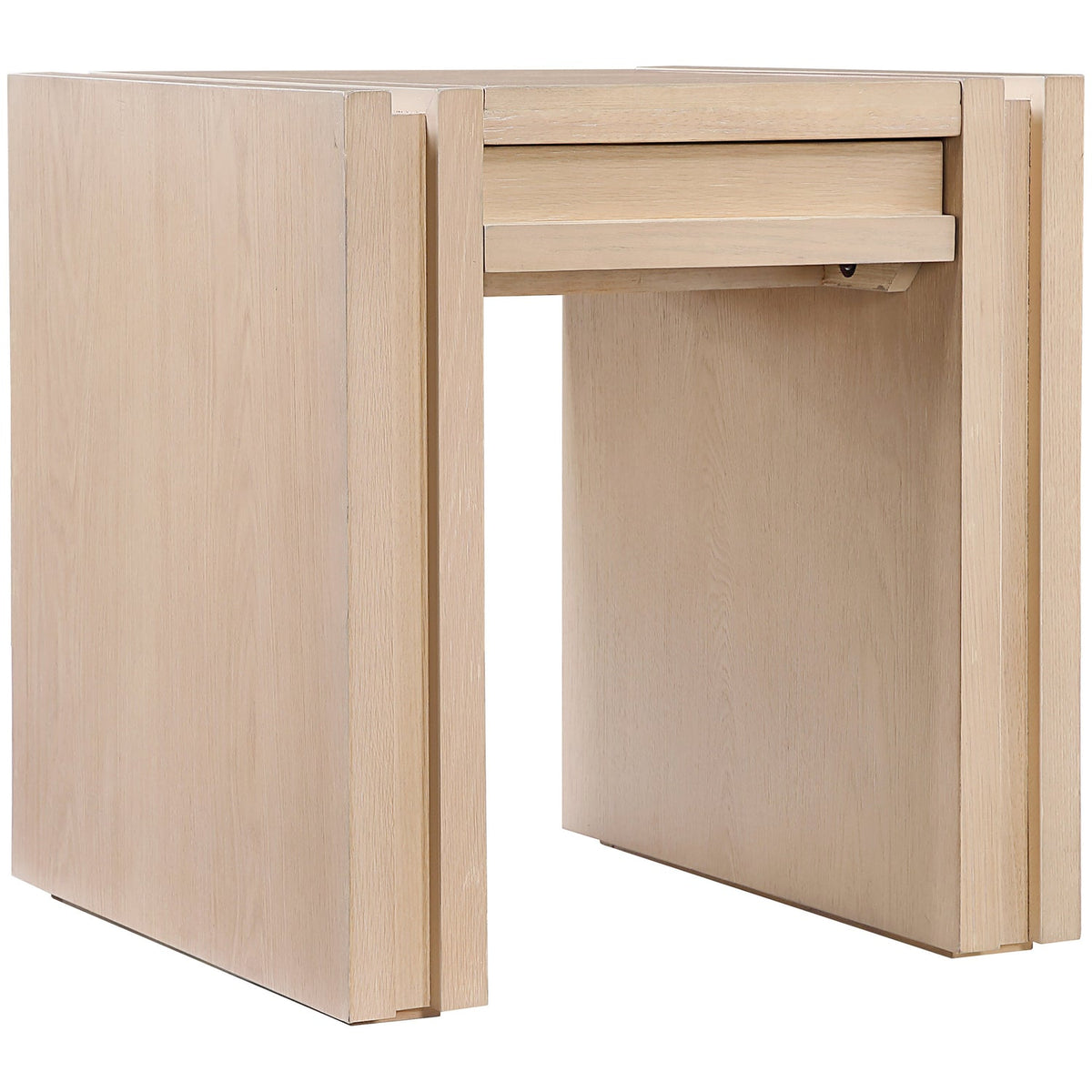 Stanton Natural Oak Veneer And Solid Wood End Table Set of 2