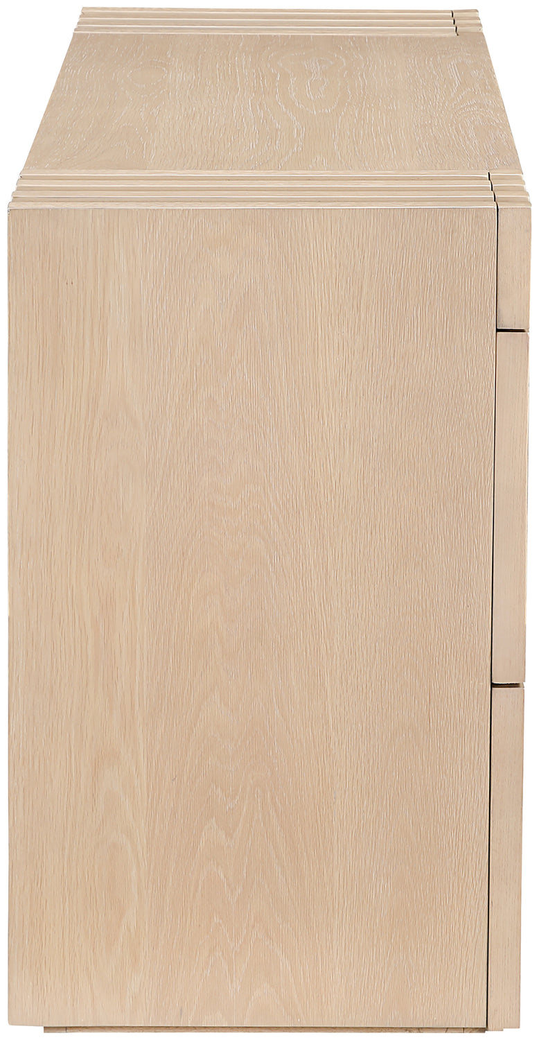 Stanton Natural Oak Veneer And Solid Wood Console Table