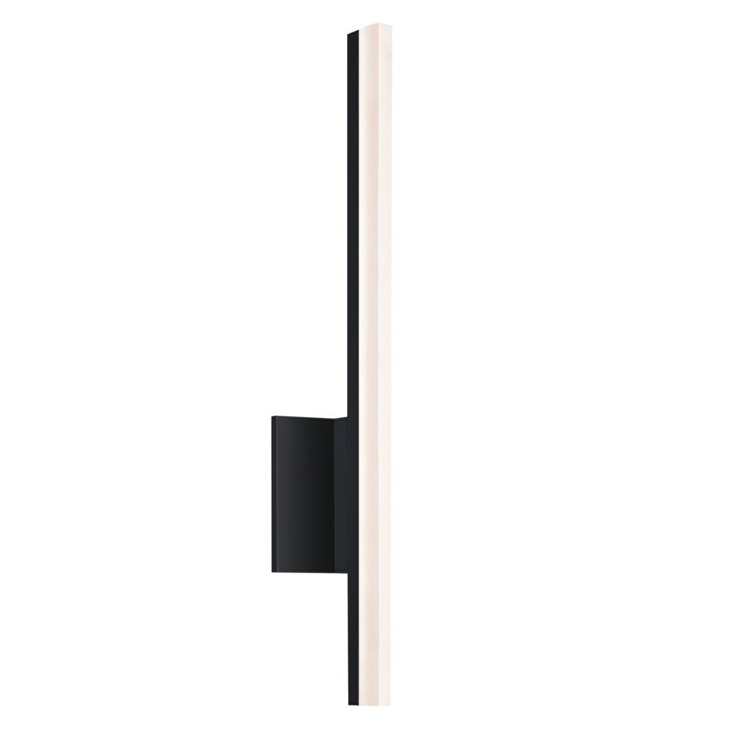 Sonneman Stiletto Satin Black 2340.25-DIM Bath And Vanity Light