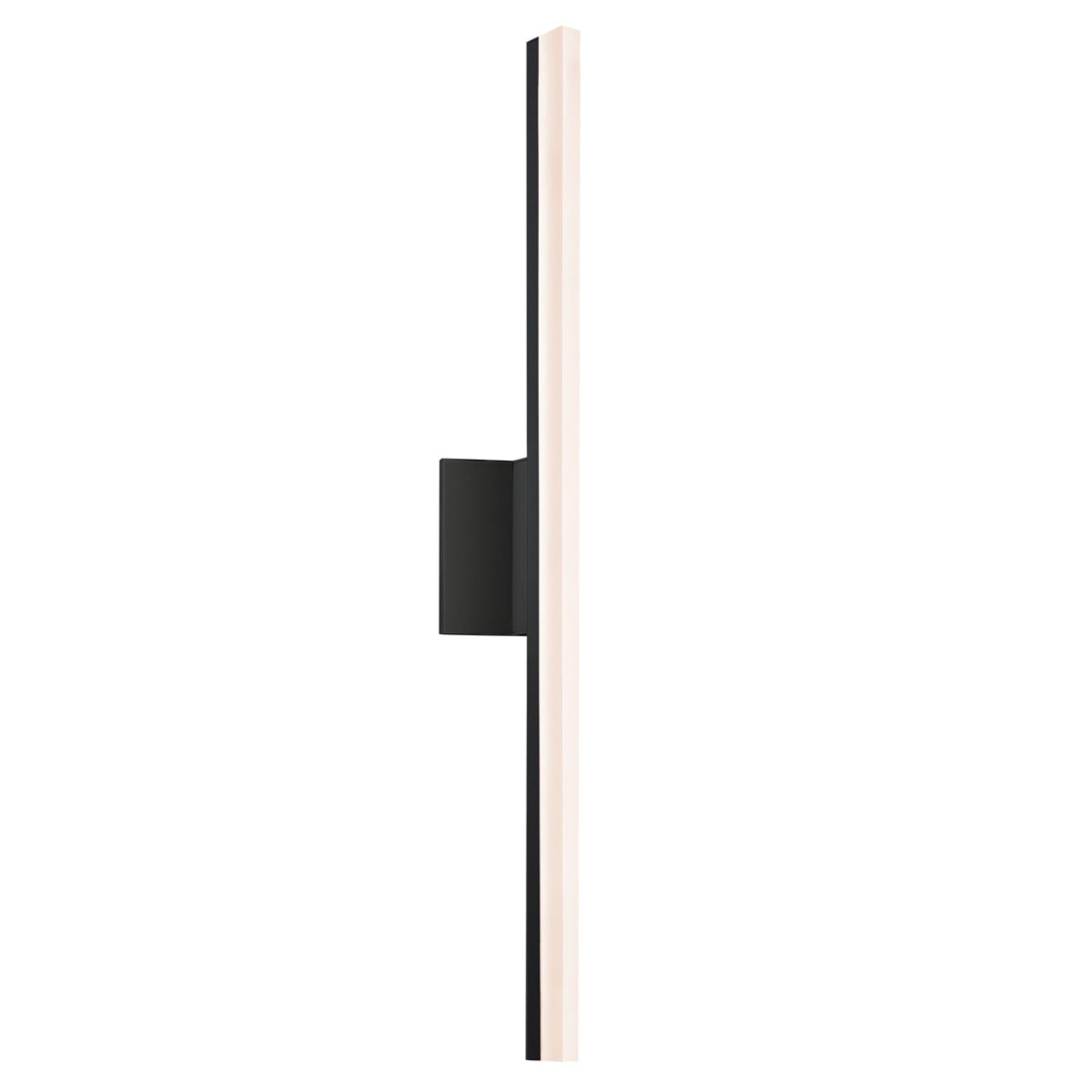 Sonneman Stiletto Satin Black 2342.25-DIM Bath And Vanity Light
