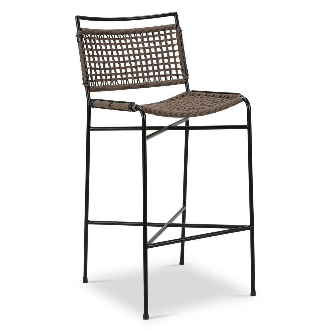 Four Hands Wharton Earth Outdoor Bar Stool Set of 2