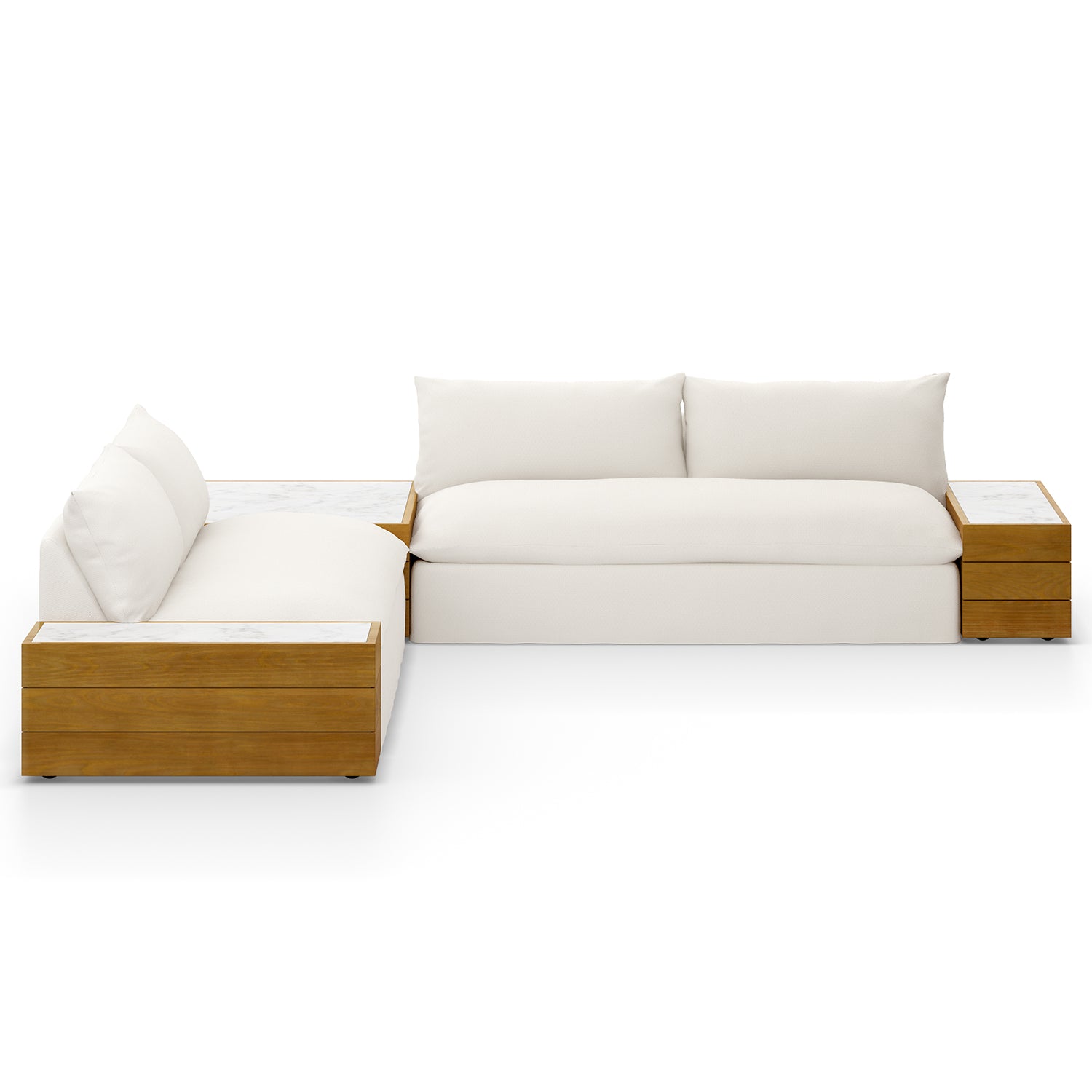 Four Hands Grant 2 Piece Outdoor Sectional Sofa - Final Sale