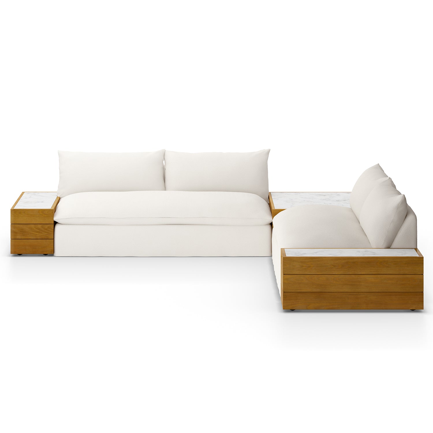 Four Hands Grant 2 Piece Outdoor Sectional Sofa - Final Sale