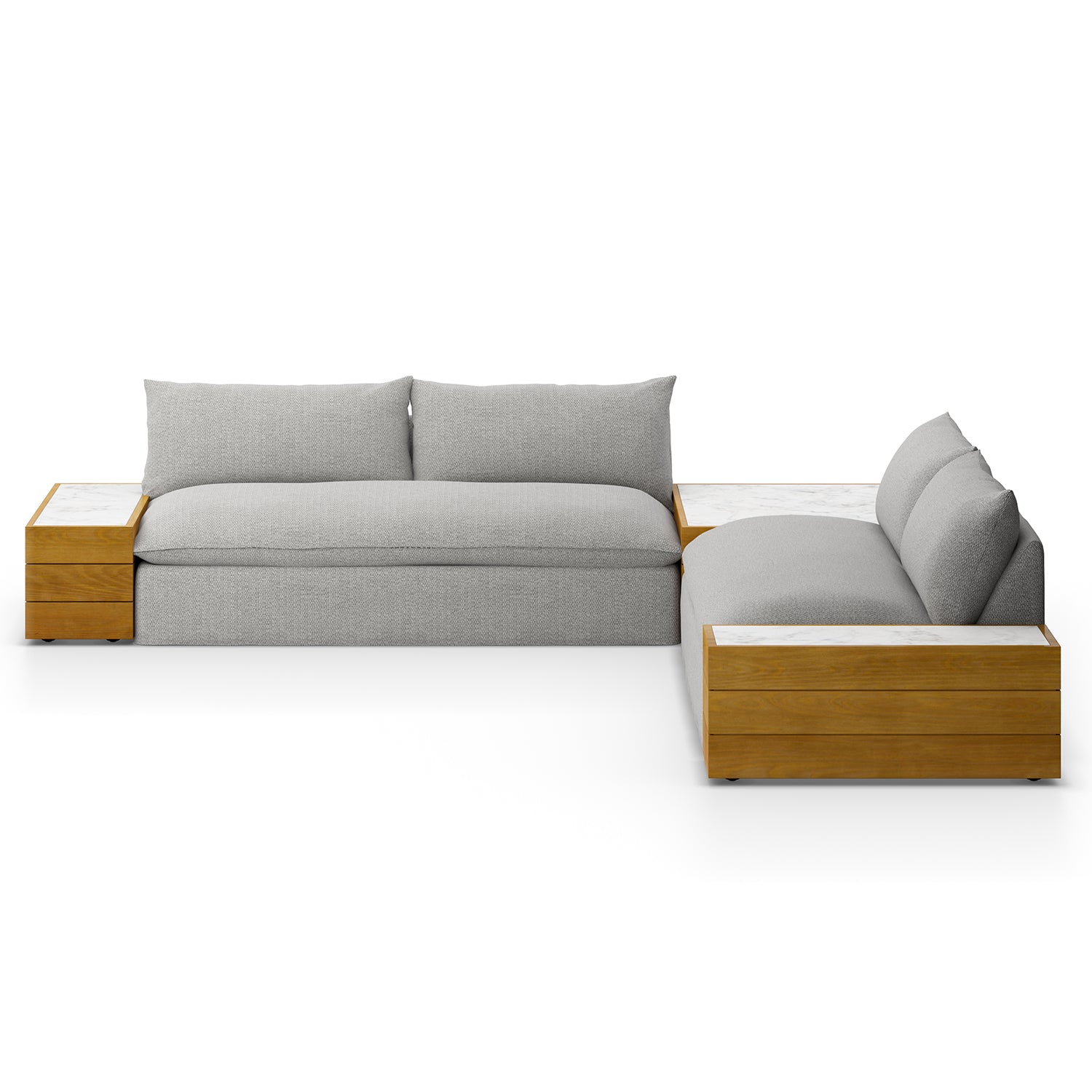 Four Hands Grant 2 Piece Outdoor Sectional Sofa - Final Sale