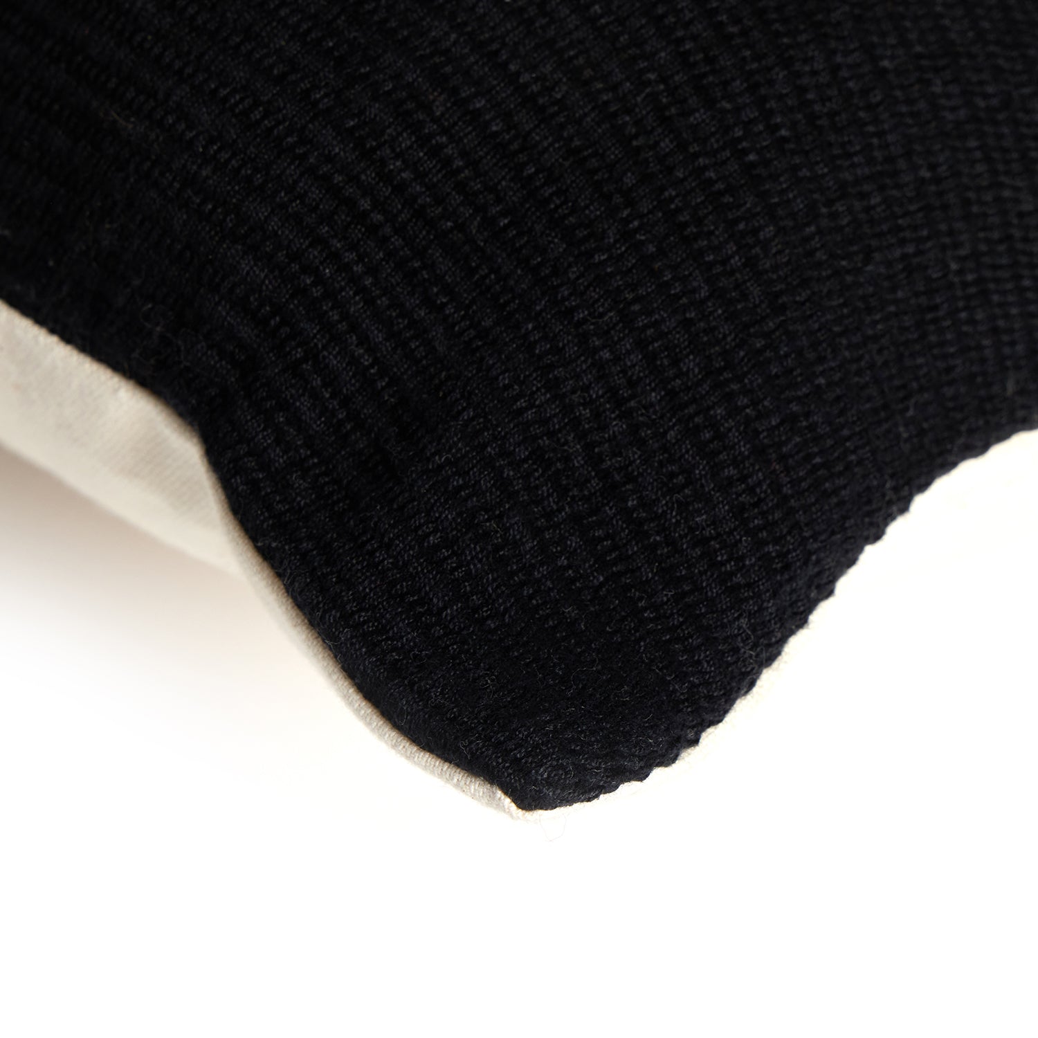 Four Hands Merido Black Handwoven Throw Pillow