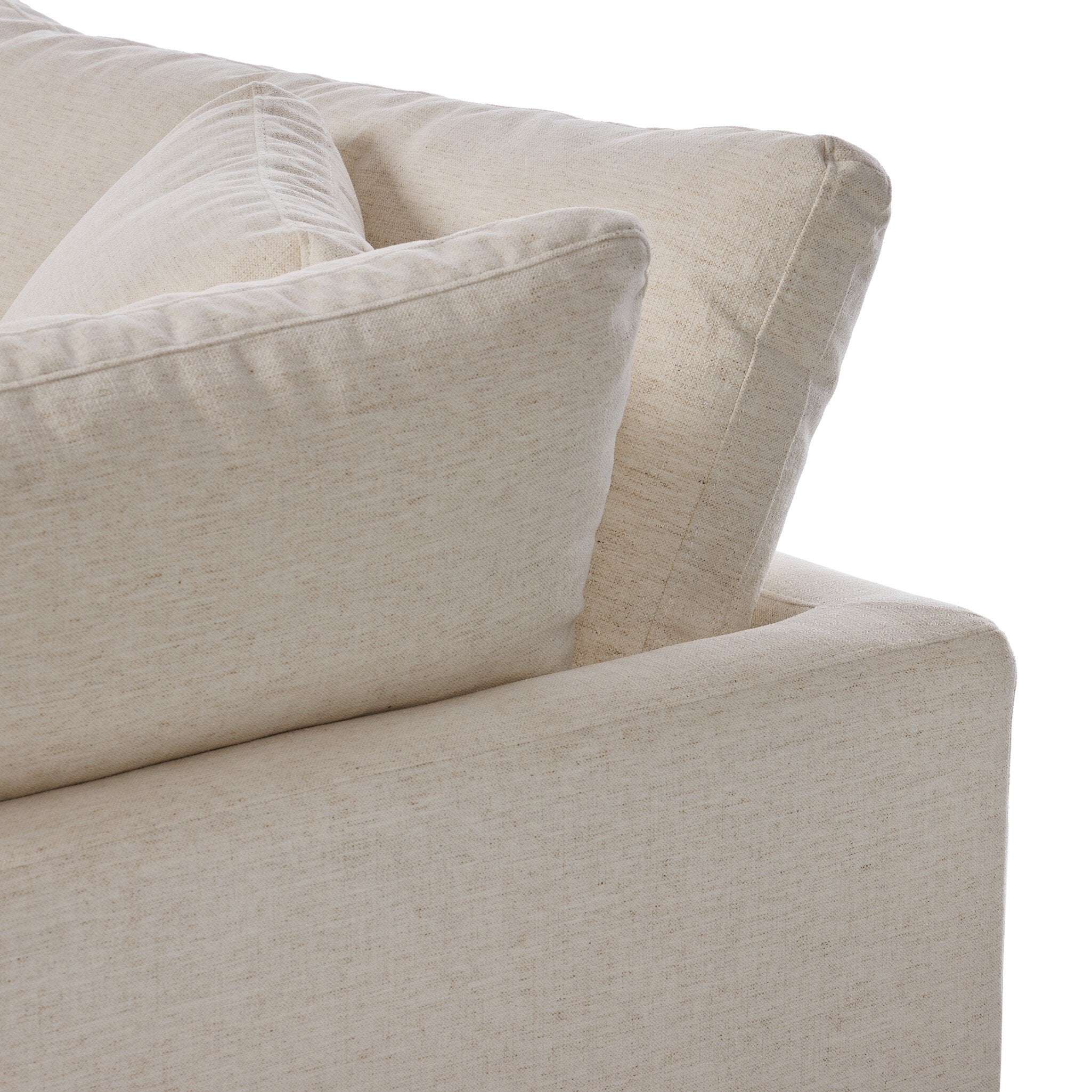 Four Hands Stevie Crypton Nomad Snow Sofa — texture detail