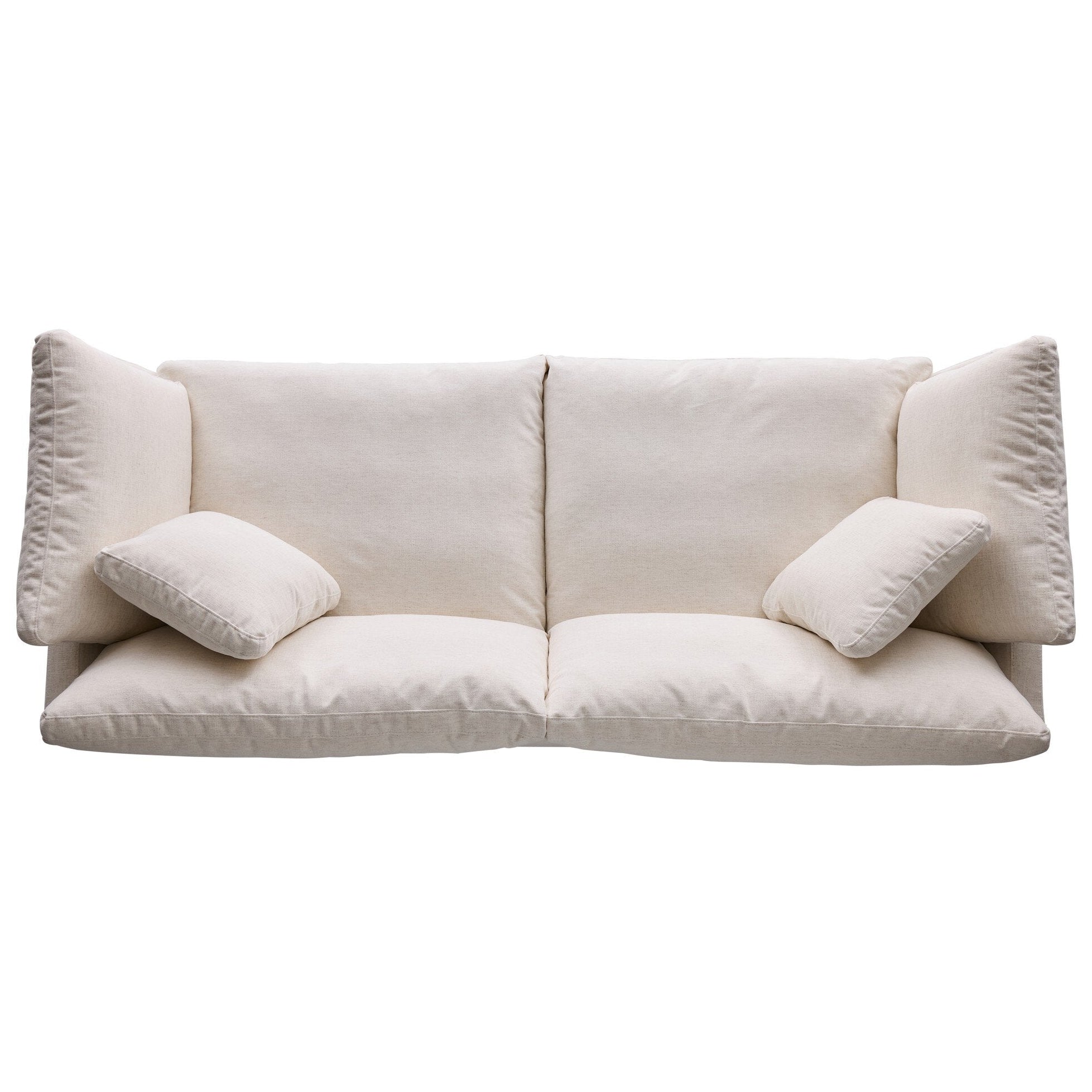 Four Hands Stevie Crypton Nomad Snow Sofa — top-down view