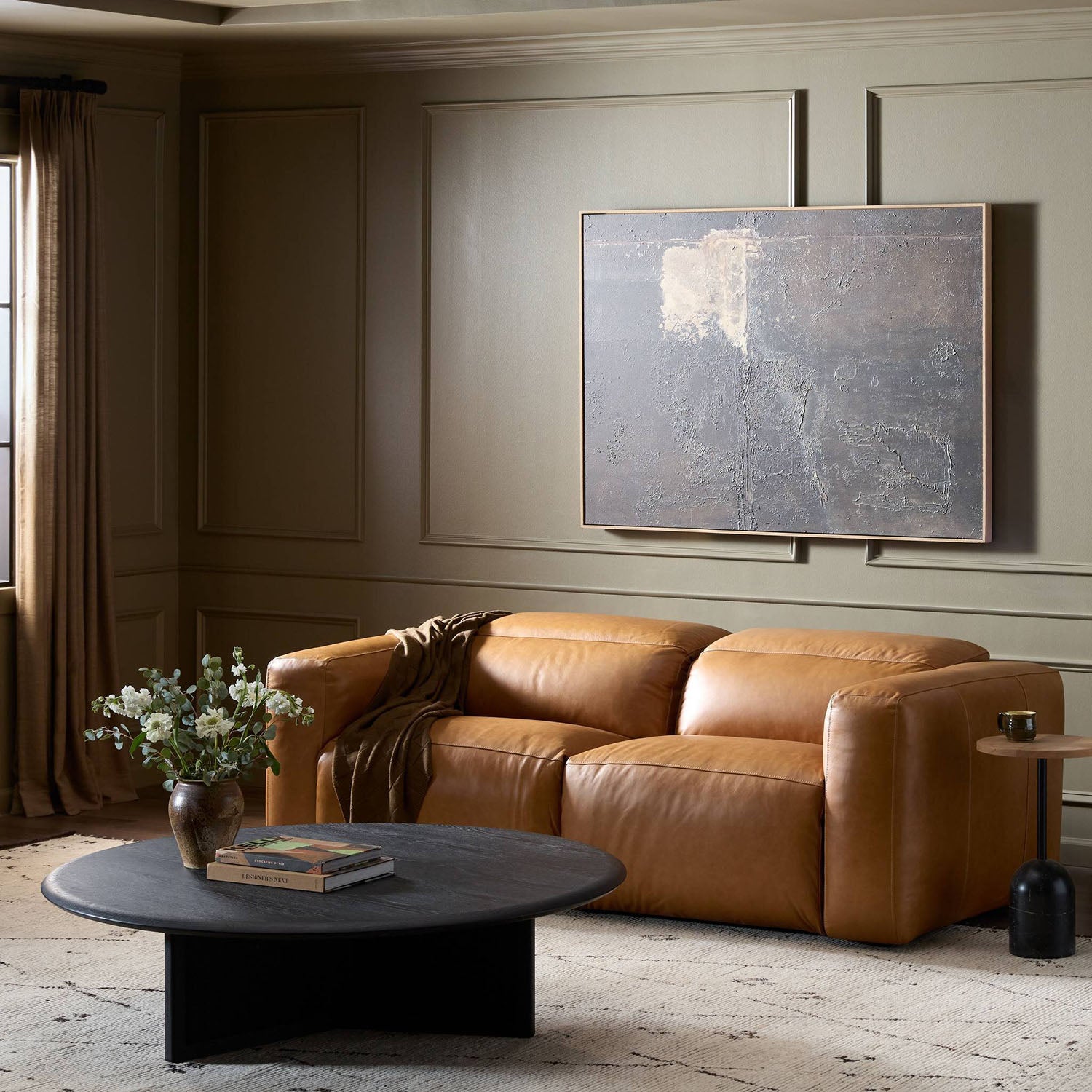 Four Hands Radley Power Recliner 2 Piece Sectional Sofa