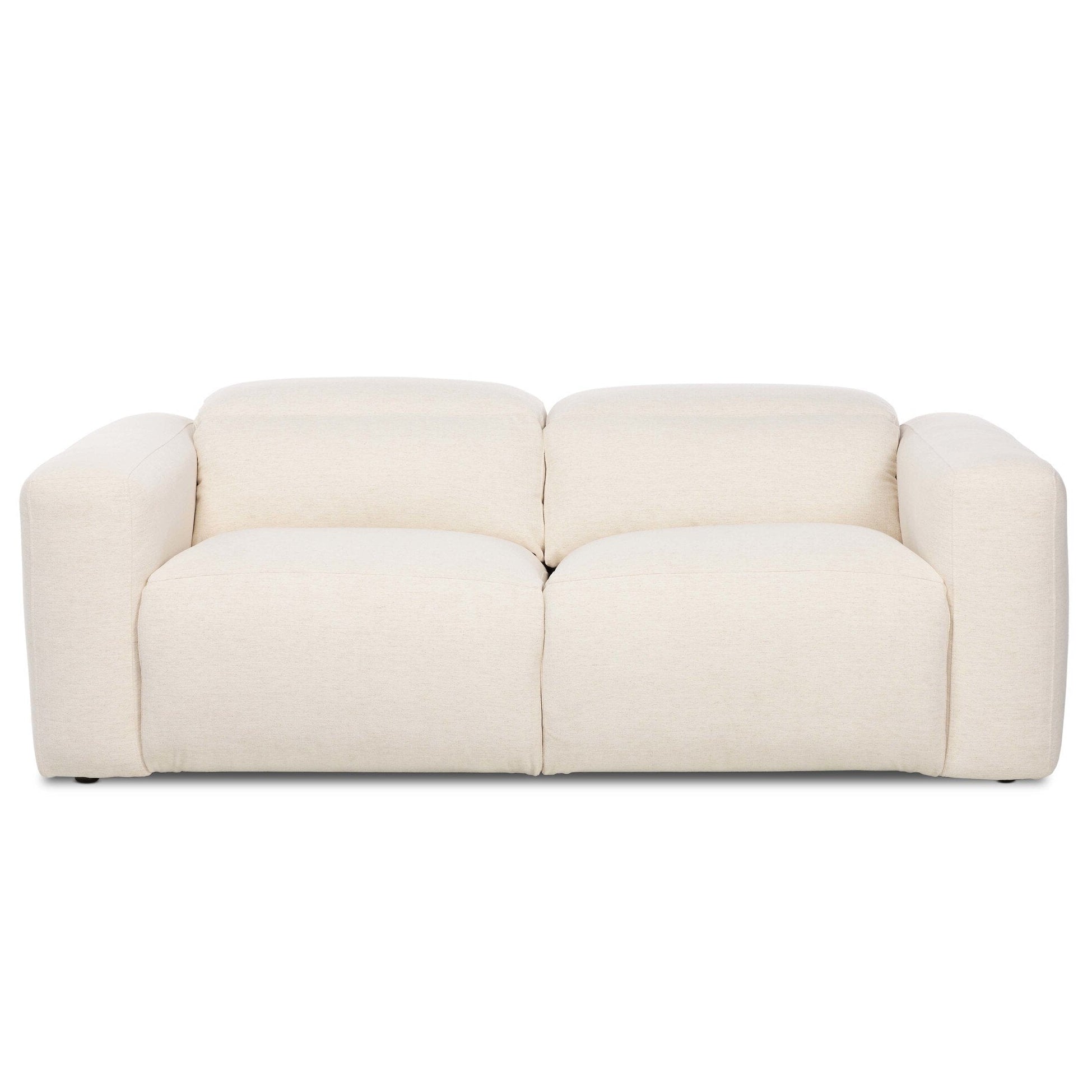 Four Hands Radley Crypton Nomad Snow Power Recliner 2 Piece Sectional Sofa front view