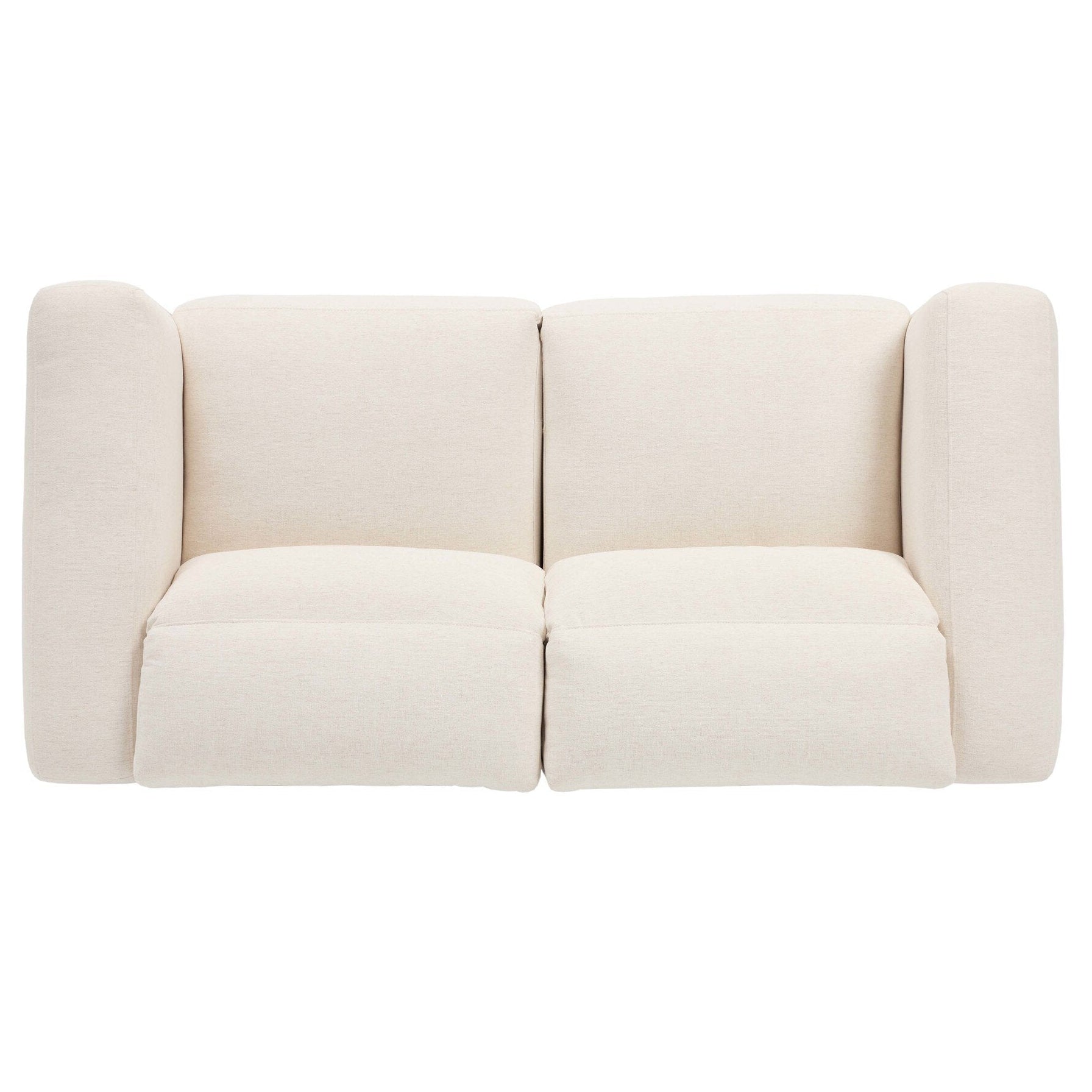 Four Hands Radley Crypton Nomad Snow Power Recliner 2 Piece Sectional Sofa top-down view