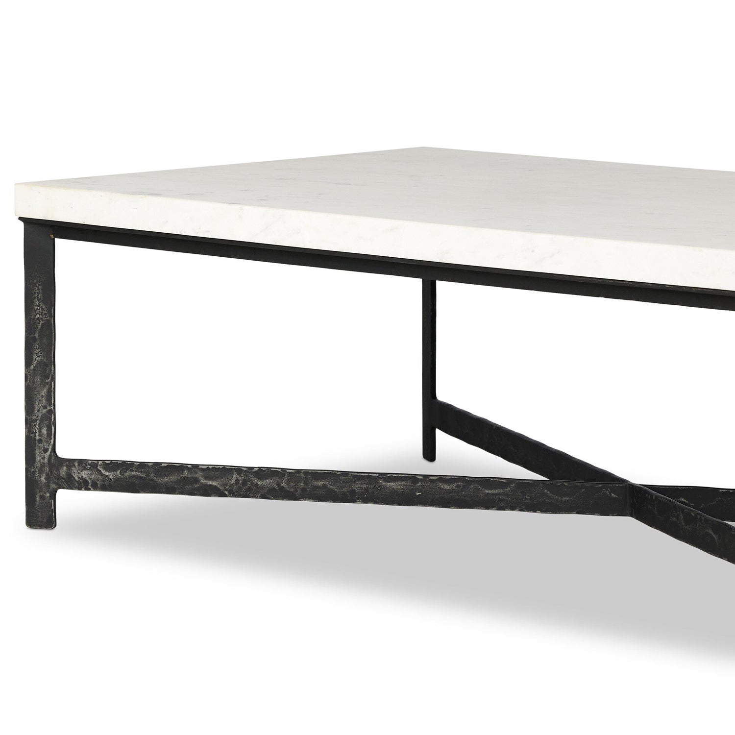 Four Hands Hammered Iron Coffee Table