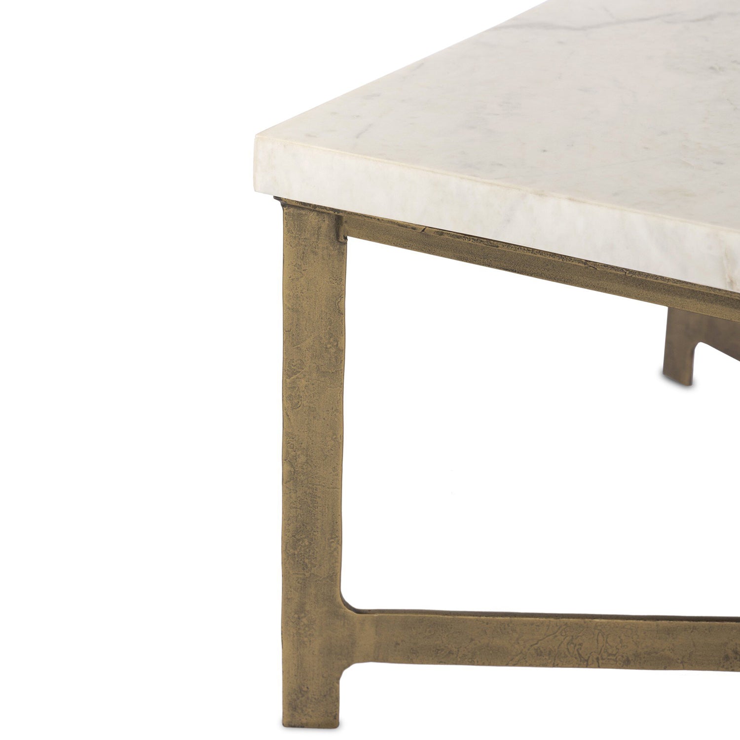 Four Hands Hammered Iron Coffee Table