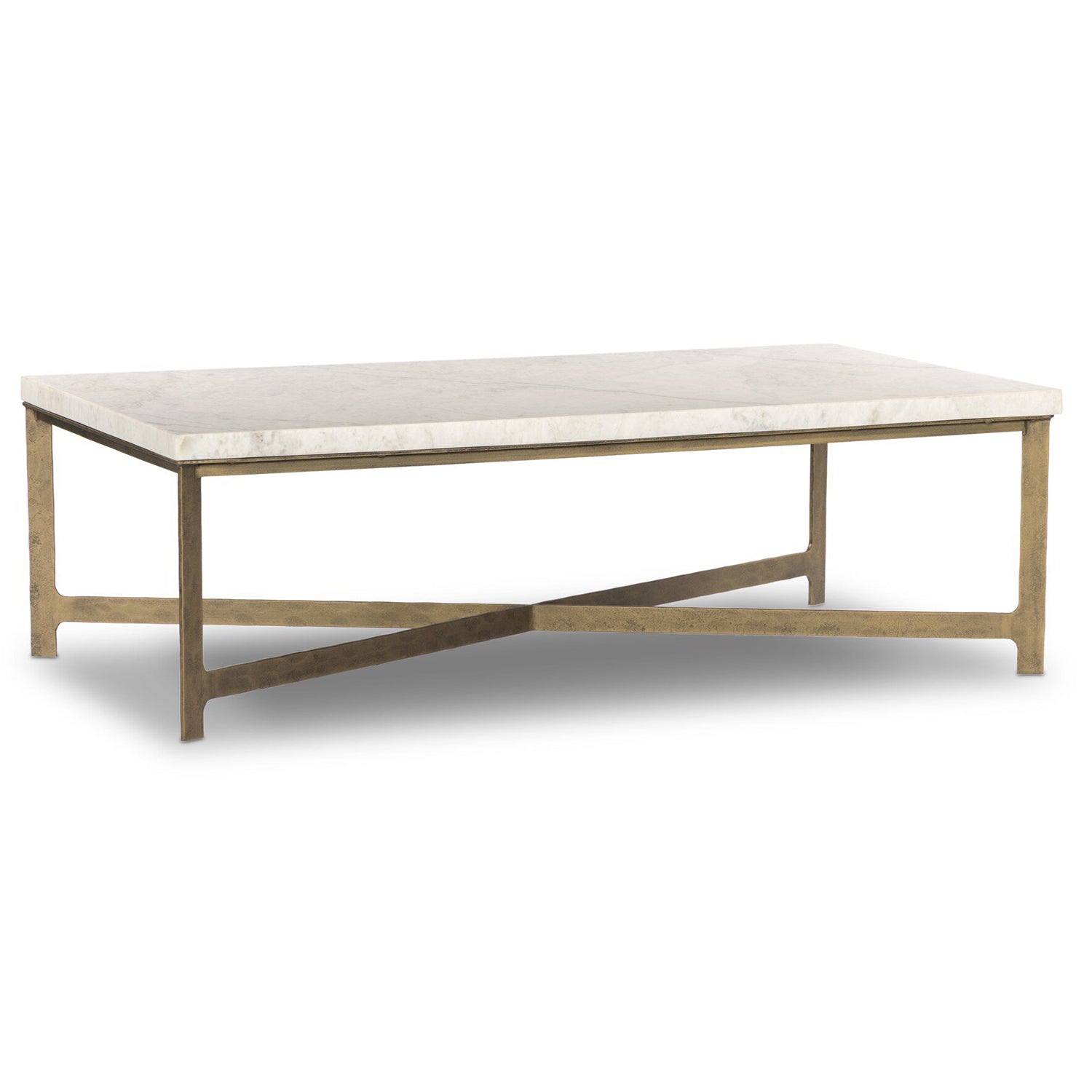 Four Hands Hammered Iron Coffee Table