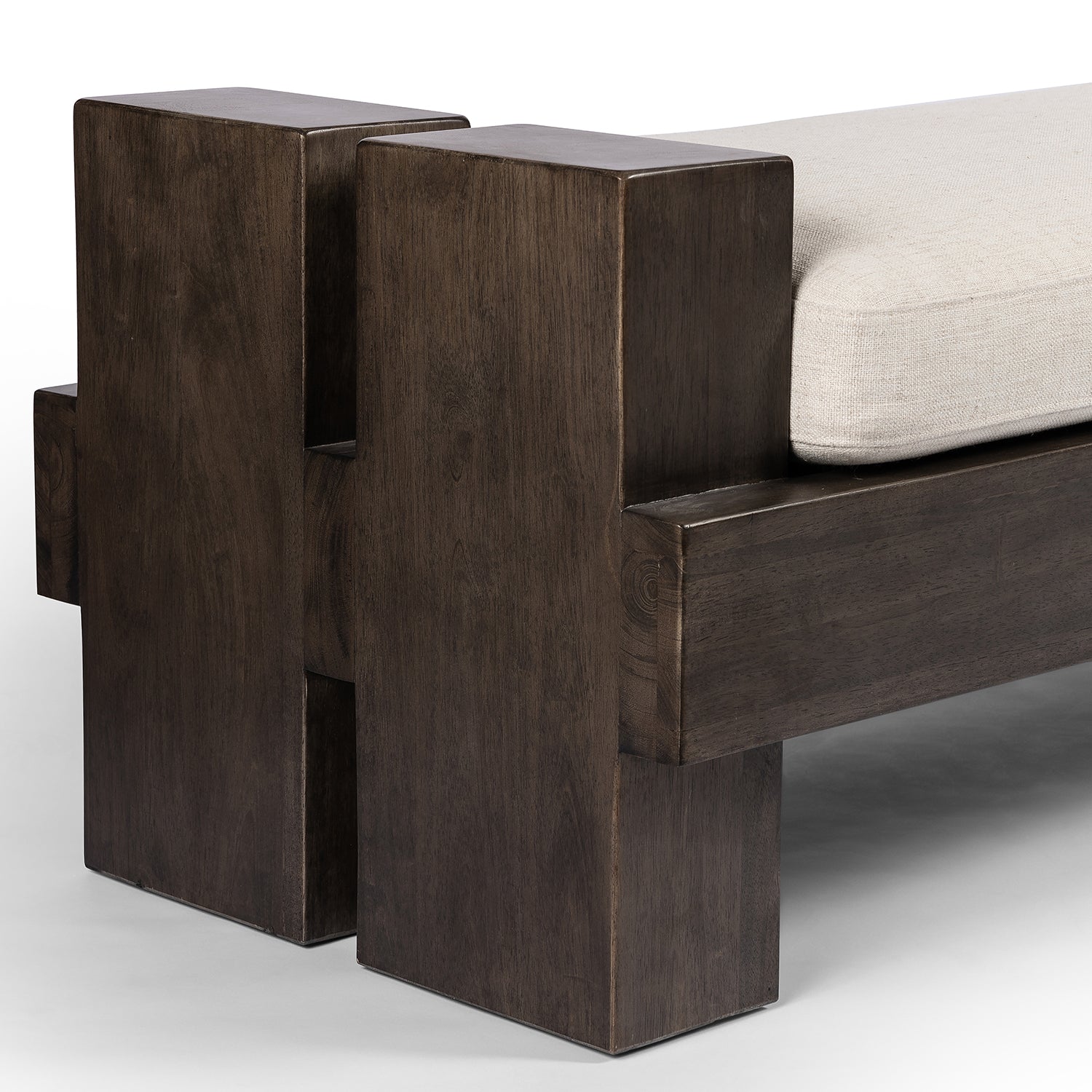 Four Hands Heavy Wood Accent Bench - Final Sale