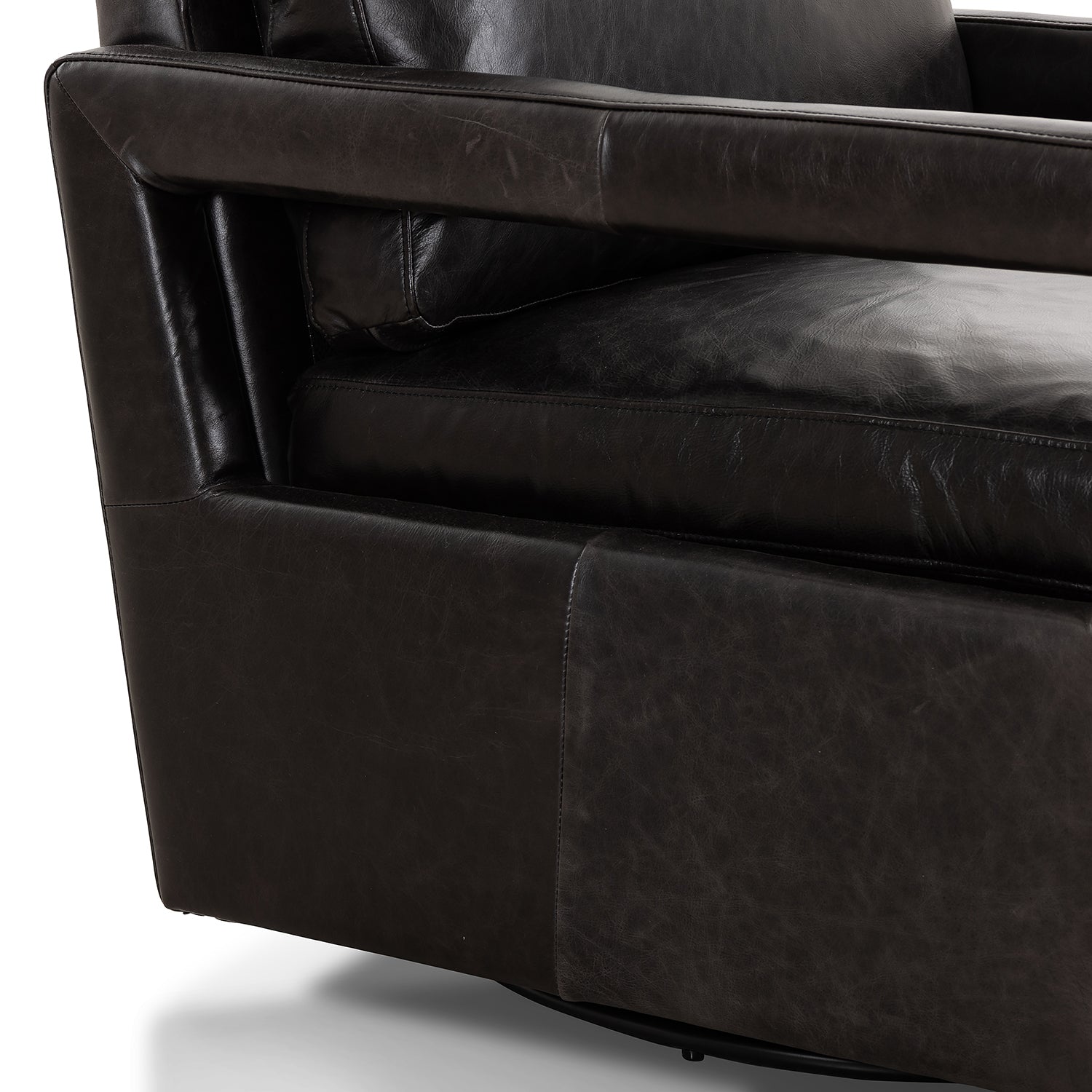 Four Hands Olson Leather Swivel Chair