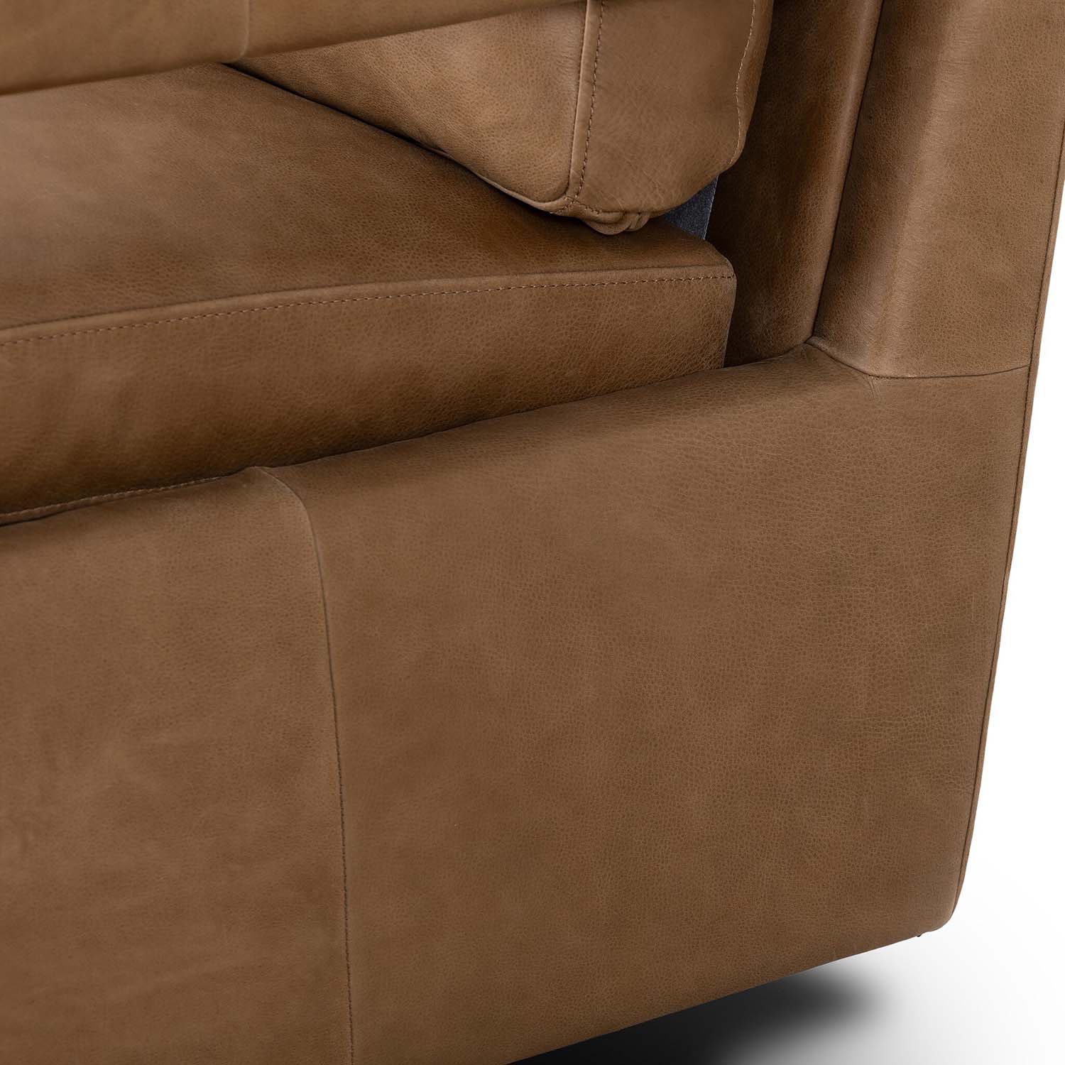 Four Hands Olson Leather Swivel Chair
