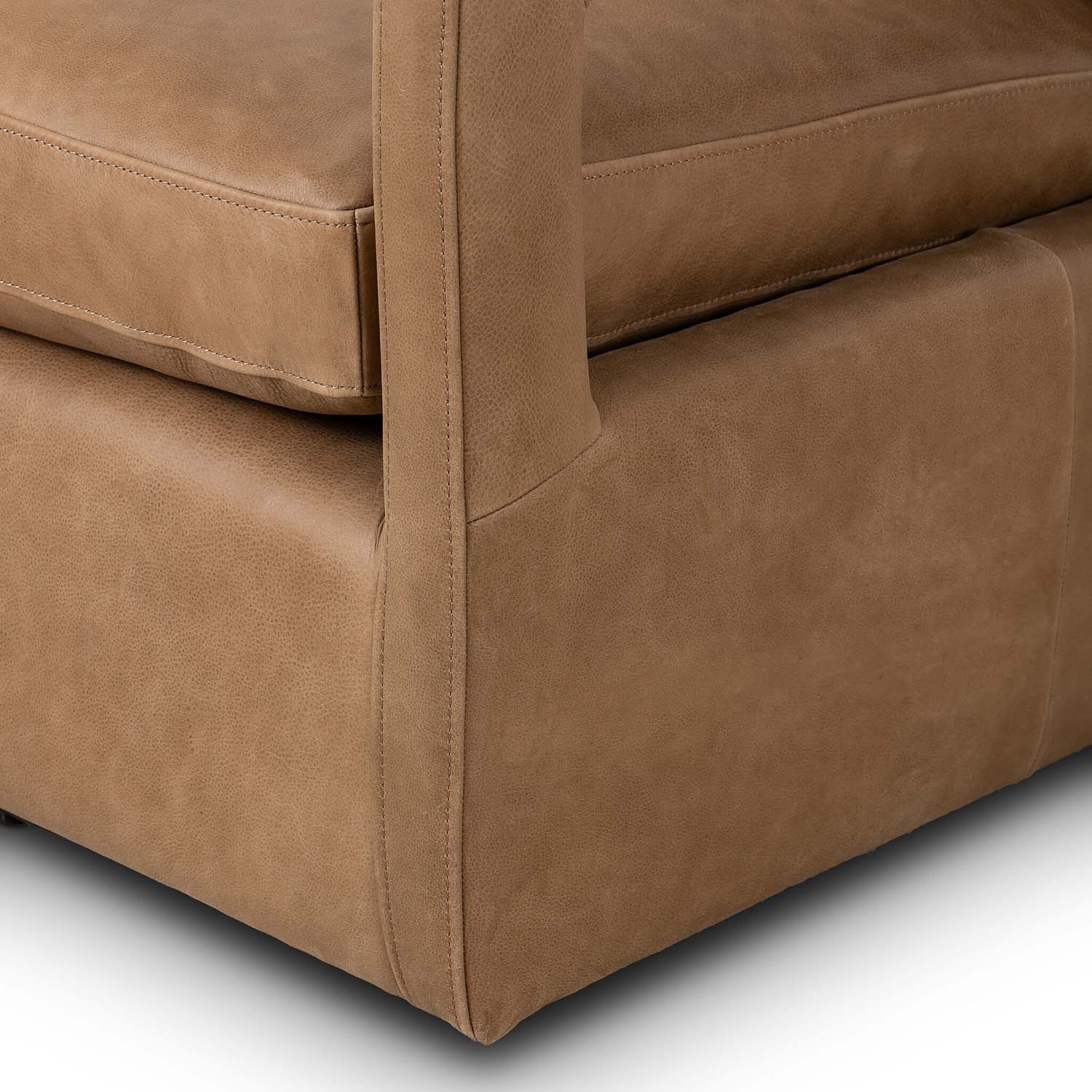 Four Hands Olson Leather Swivel Chair