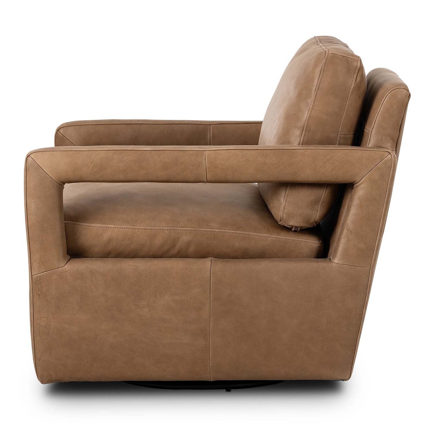 Four Hands Olson Leather Swivel Chair