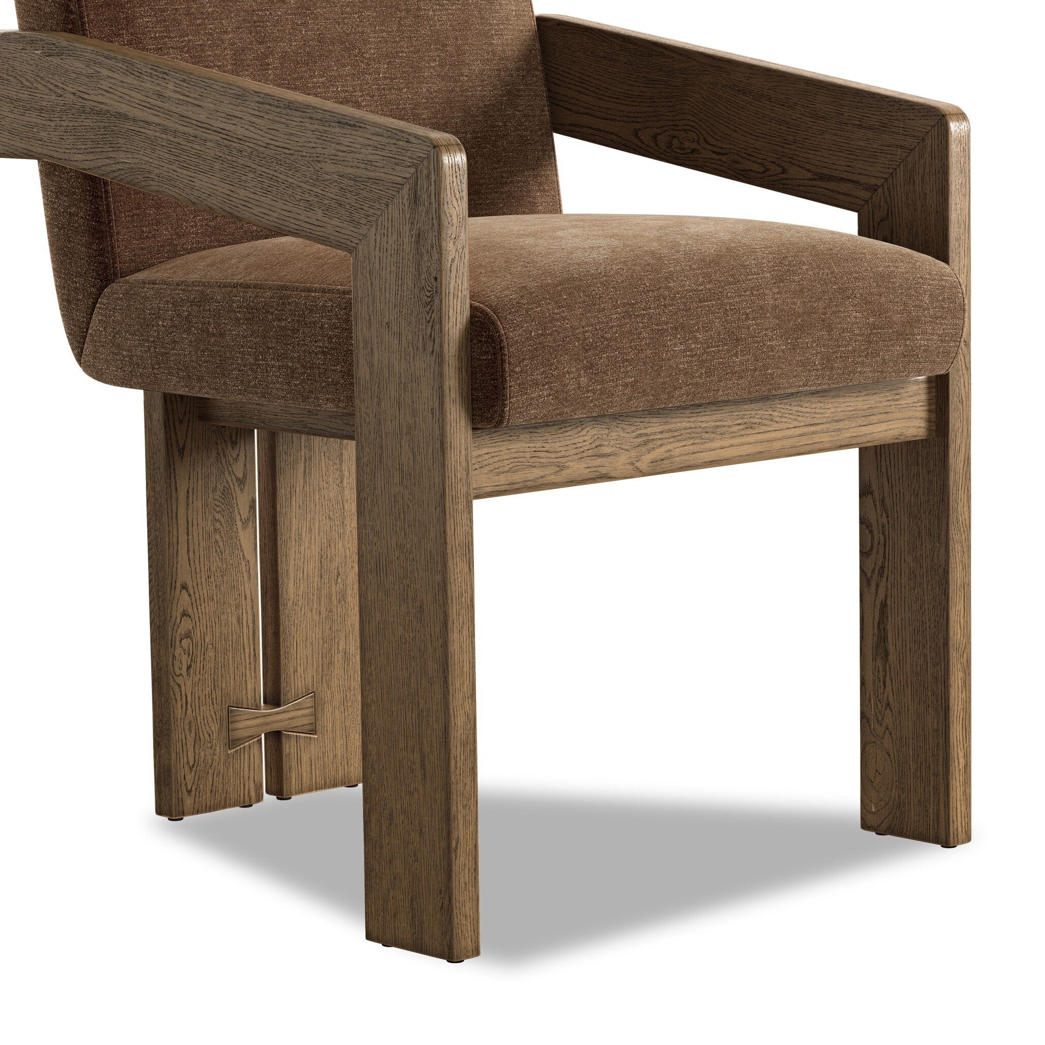 Four Hands Roxy Altair Mushroom Dining Armchair — Polyester